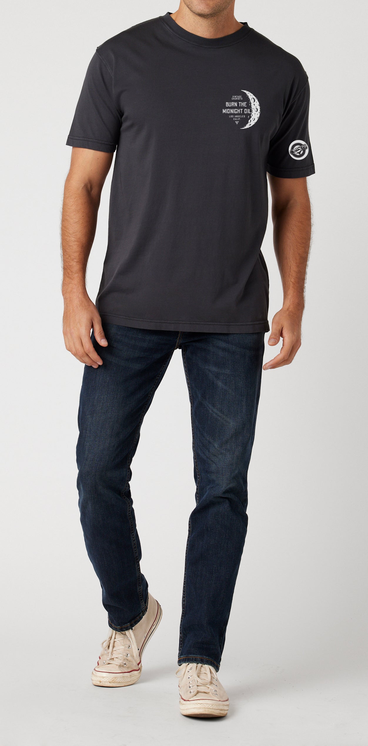 BURN THE MIDNIGHT OIL TEE (Pirate Black)