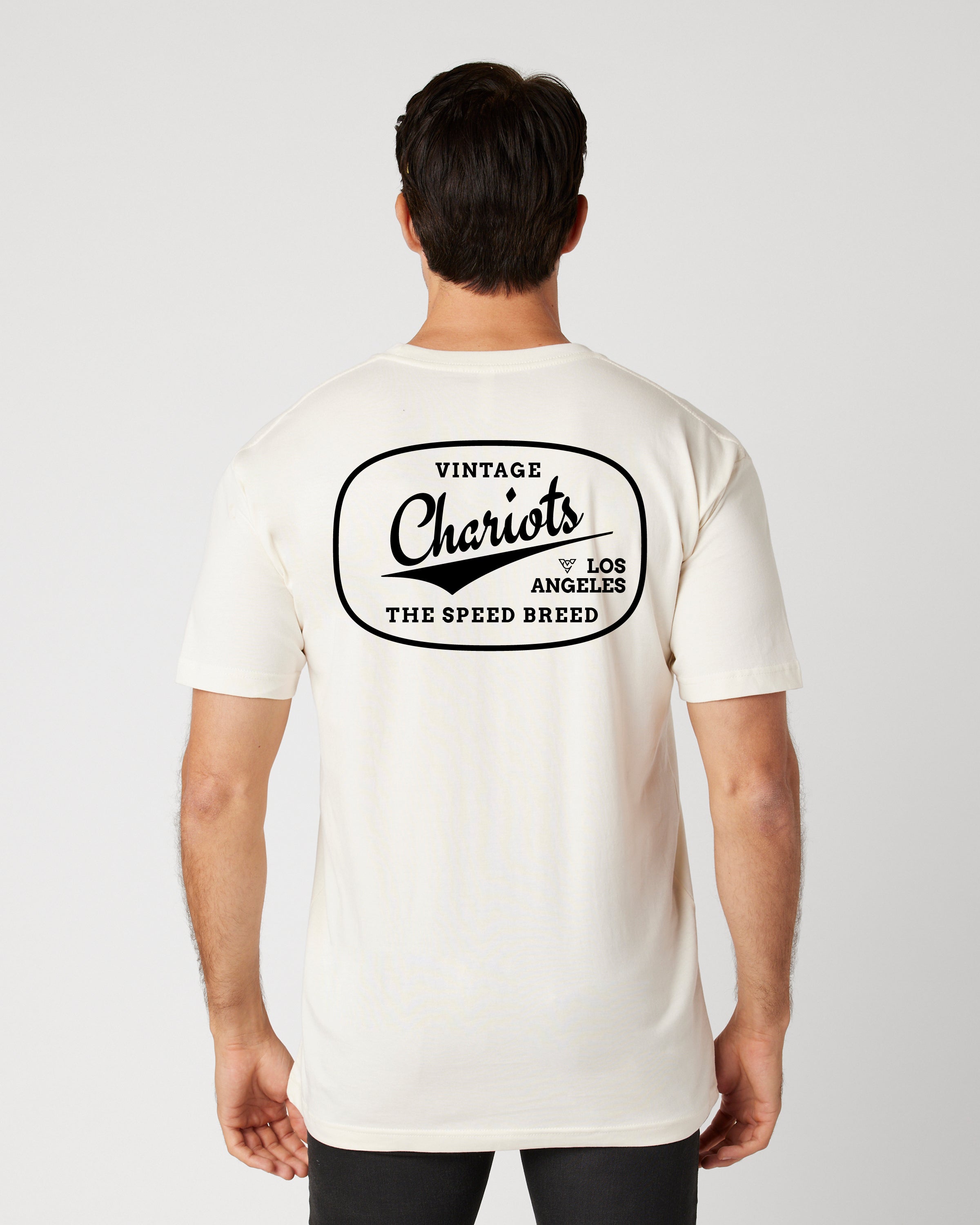 CHARIOTS OVAL LOGO TEE (Vintage White)