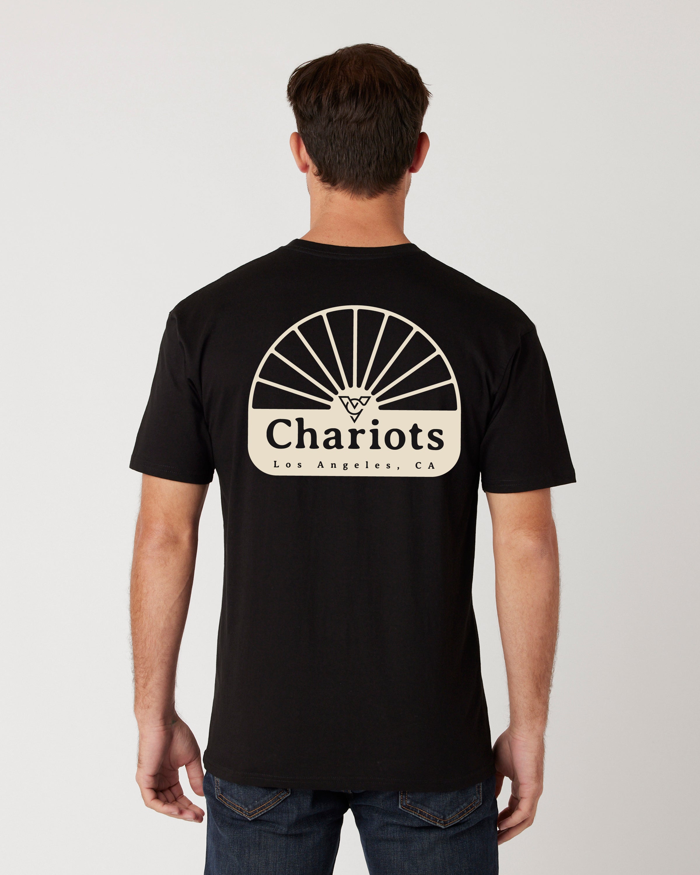 CHARIOT WHEEL POCKET TEE (Black)