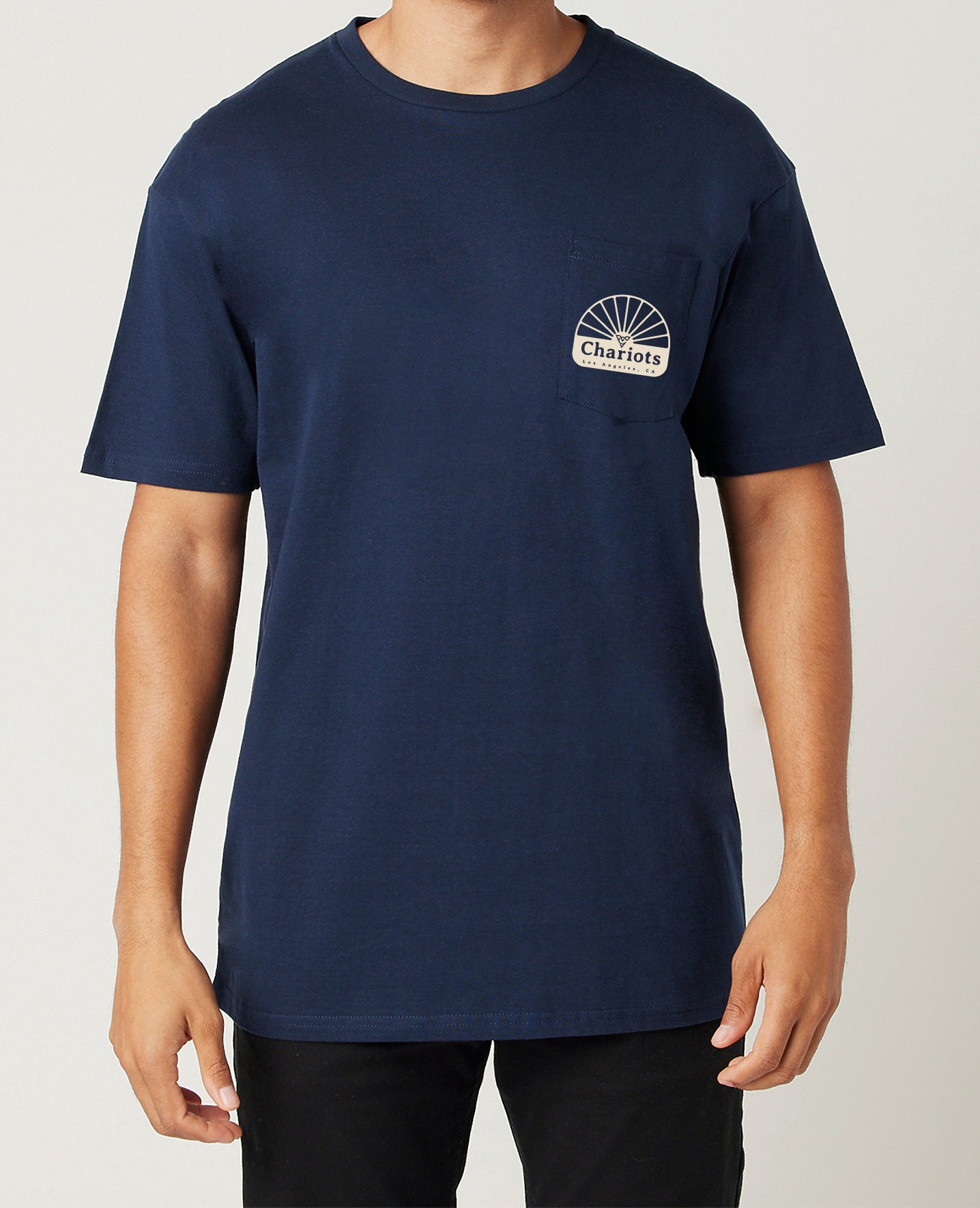CHARIOT WHEEL POCKET TEE (Navy Blazer)