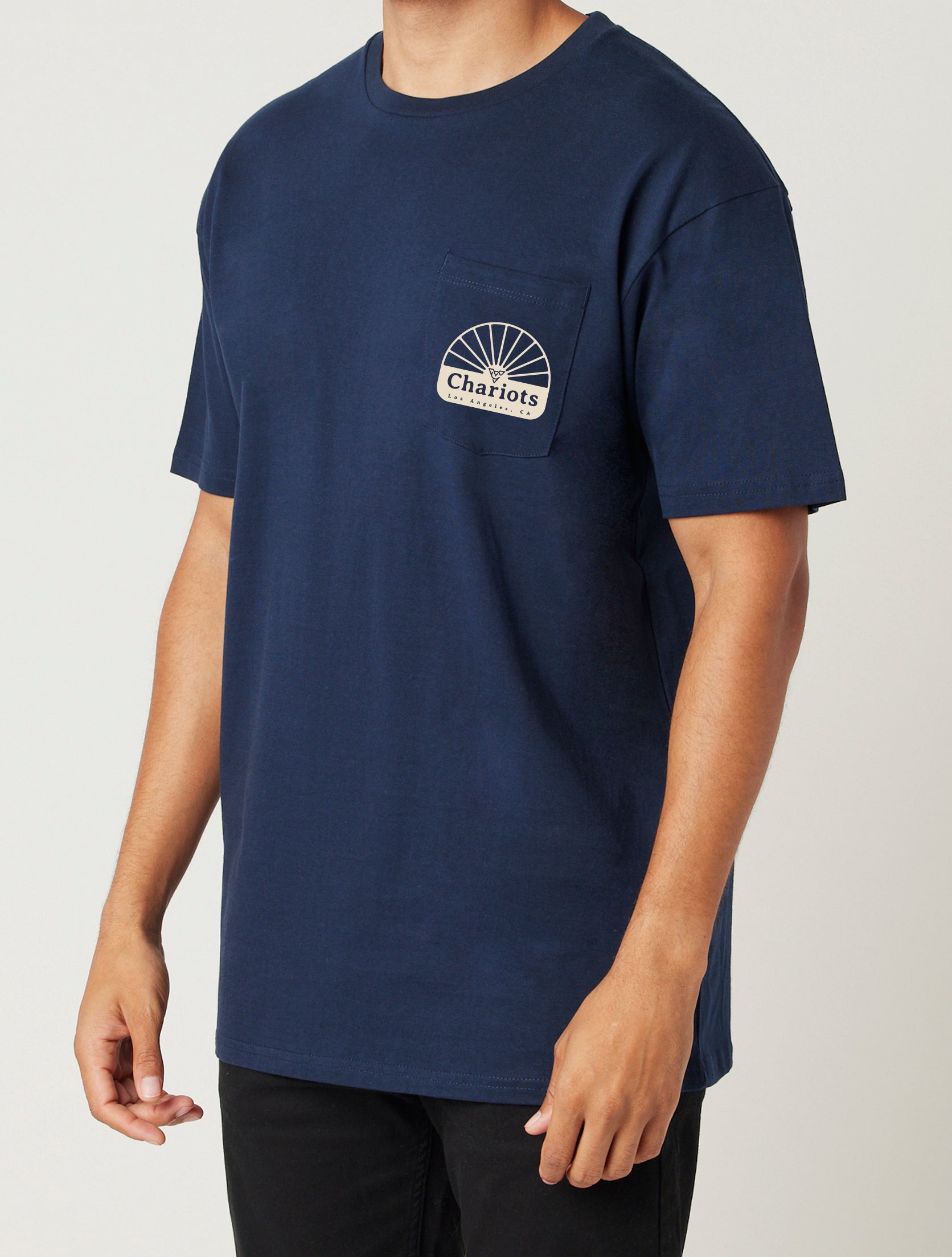 CHARIOT WHEEL POCKET TEE (Navy Blazer)