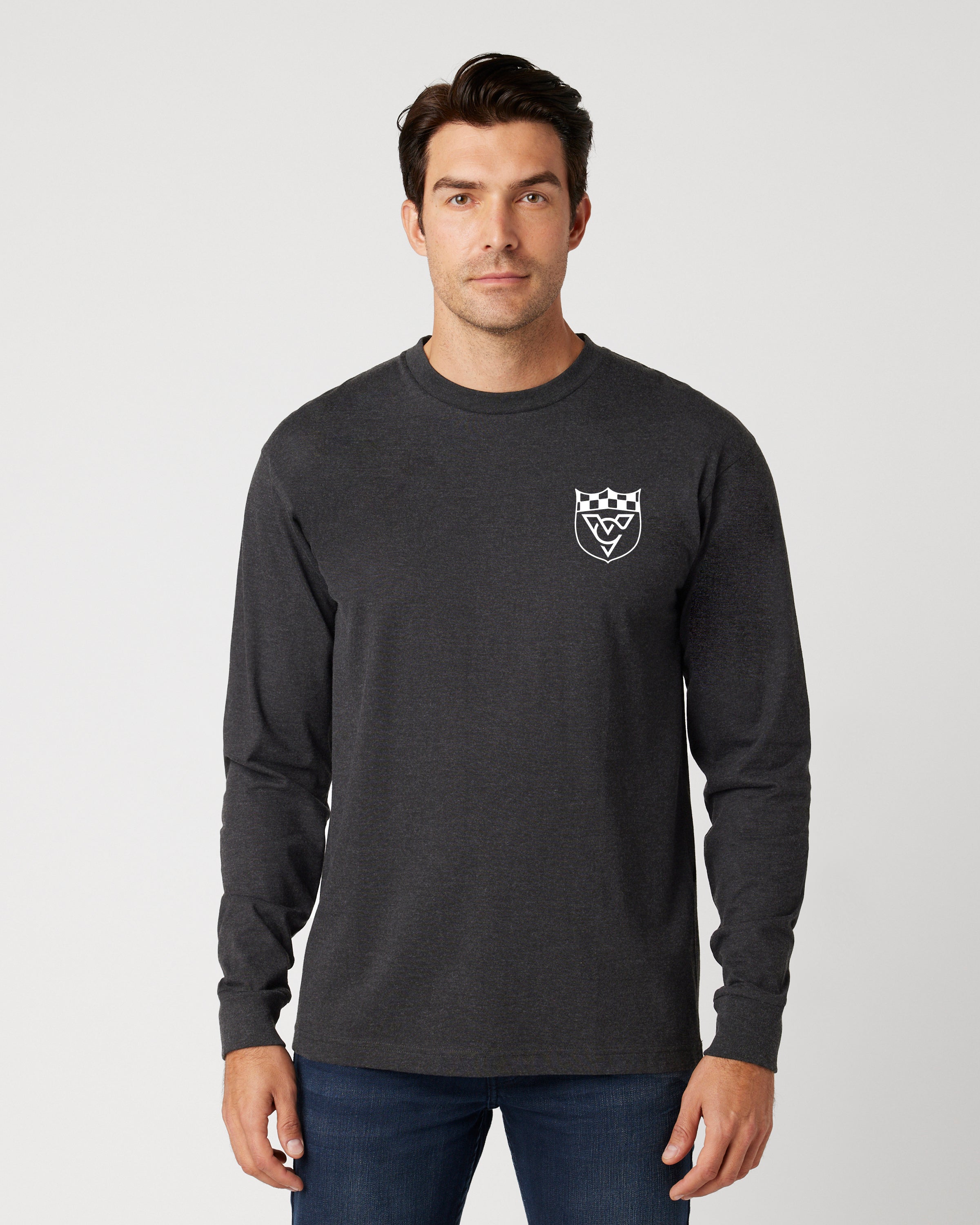 CHECKERED FLAG LONG SLEEVE TEE (Vintage Black)