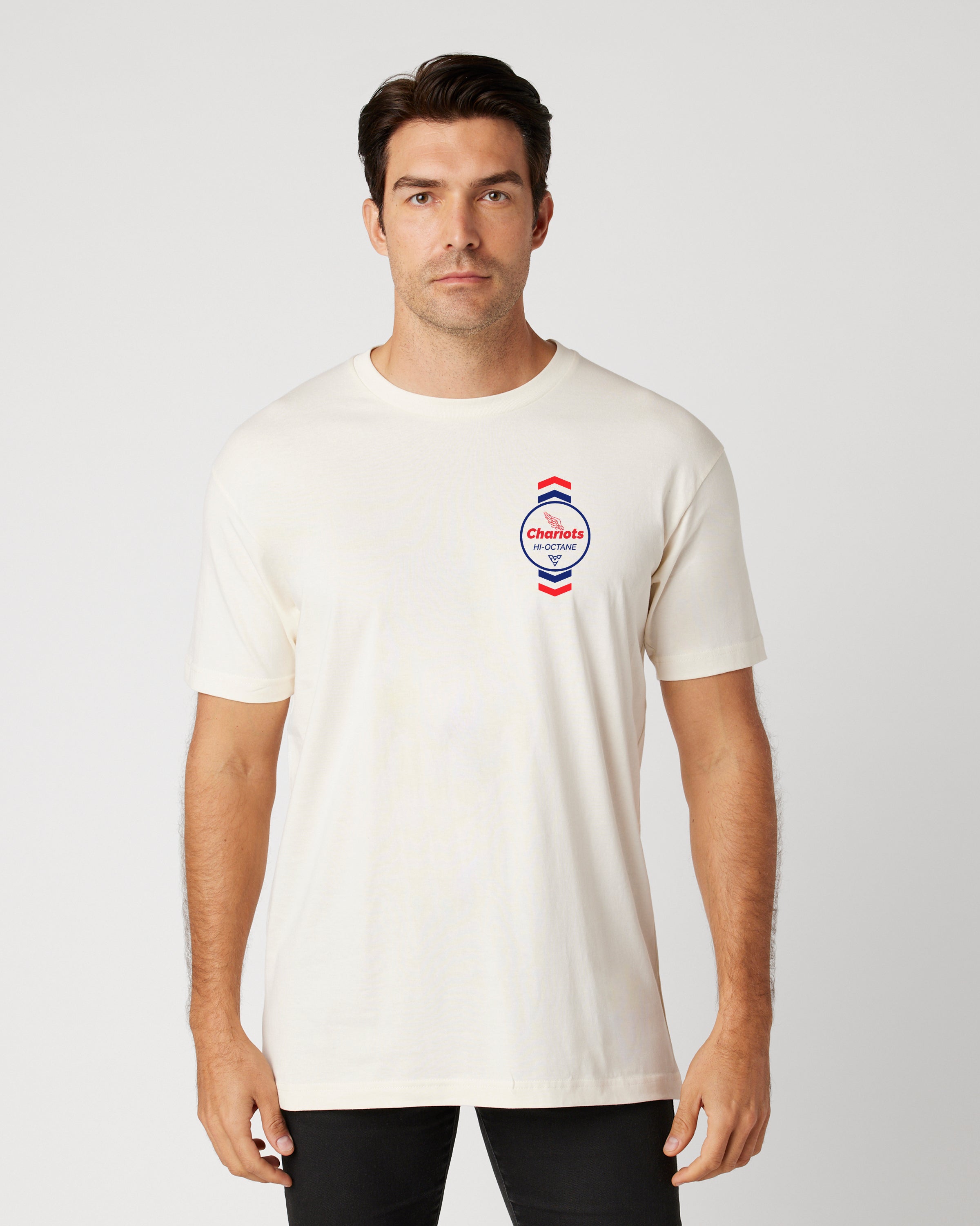 CHEVRON HI OCTANE TEE (Off-White)