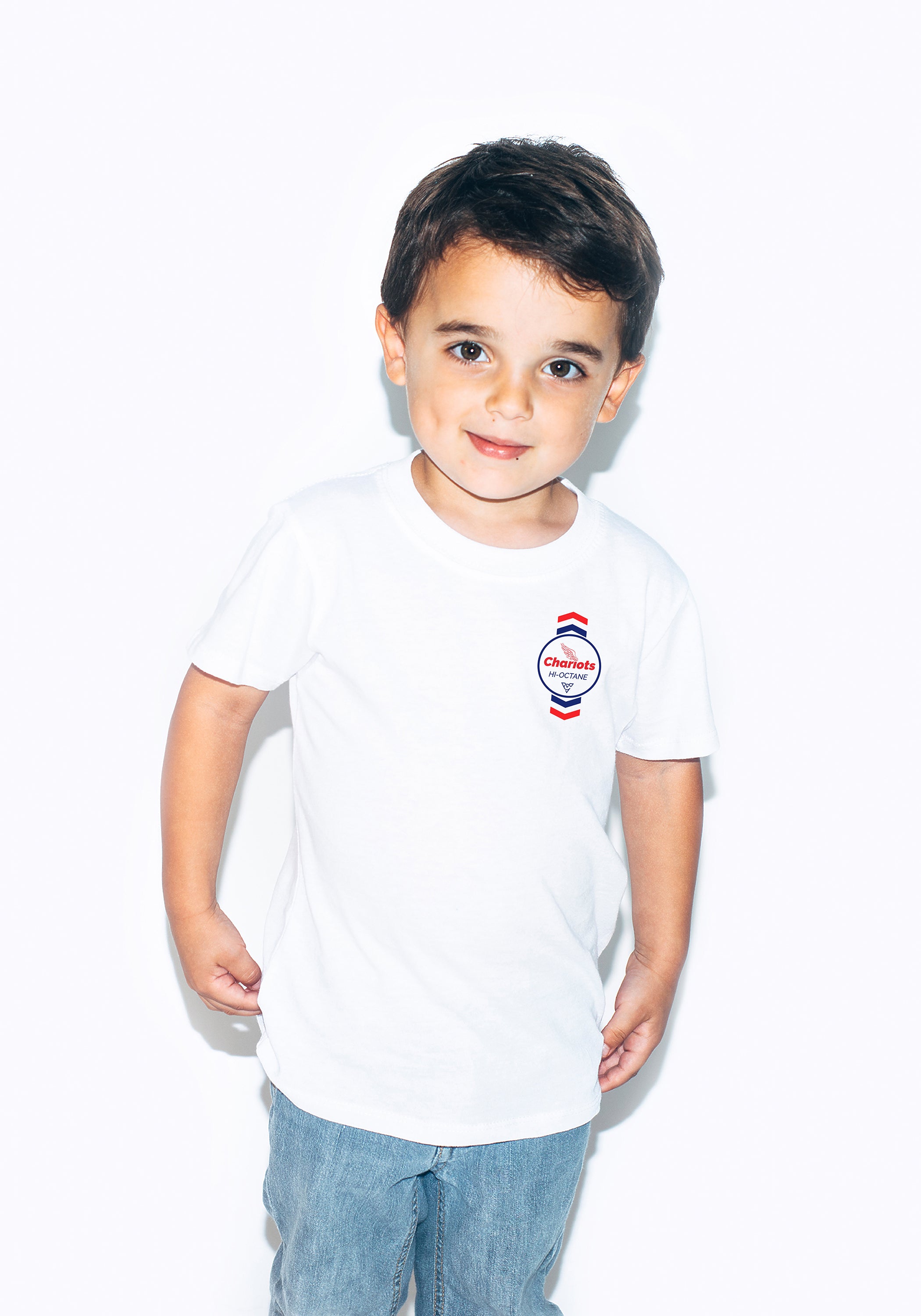 CHEVRON HI OCTANE YOUTH TEE (White)