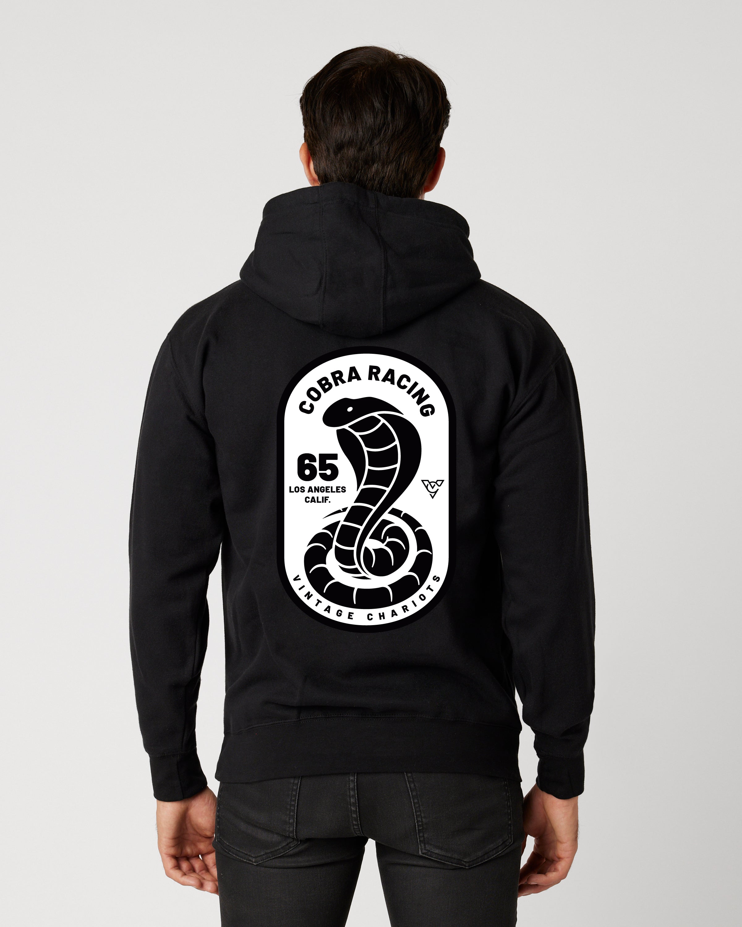 COBRA RACING UNISEX PREMIUM PULLOVER HOODIE (Black)