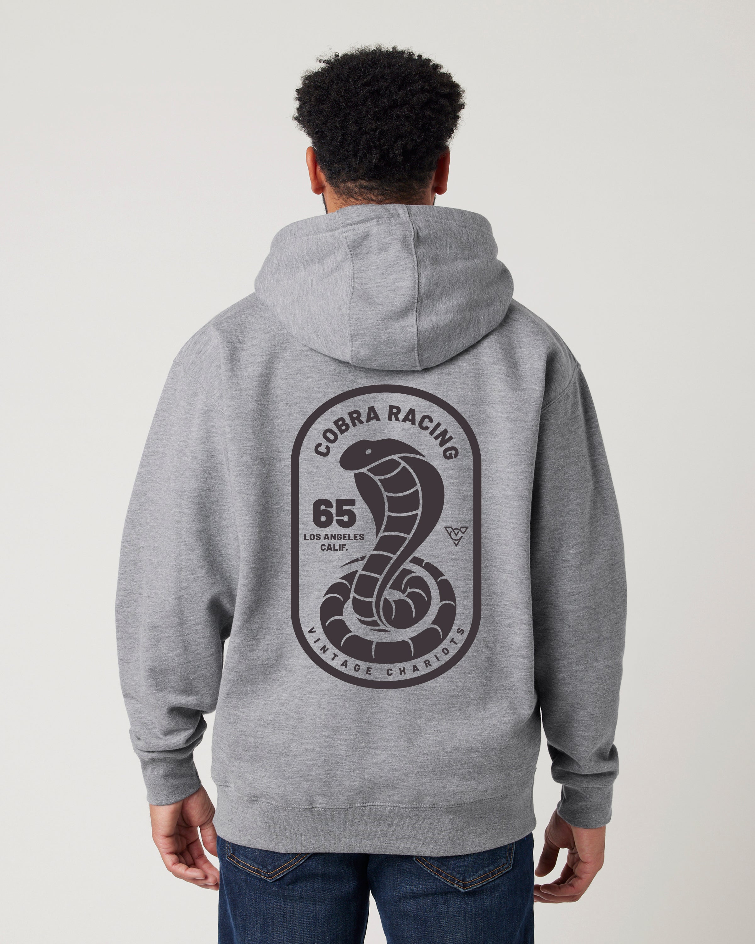 COBRA RACING UNISEX PREMIUM PULLOVER HOODIE (Carbon Gray)