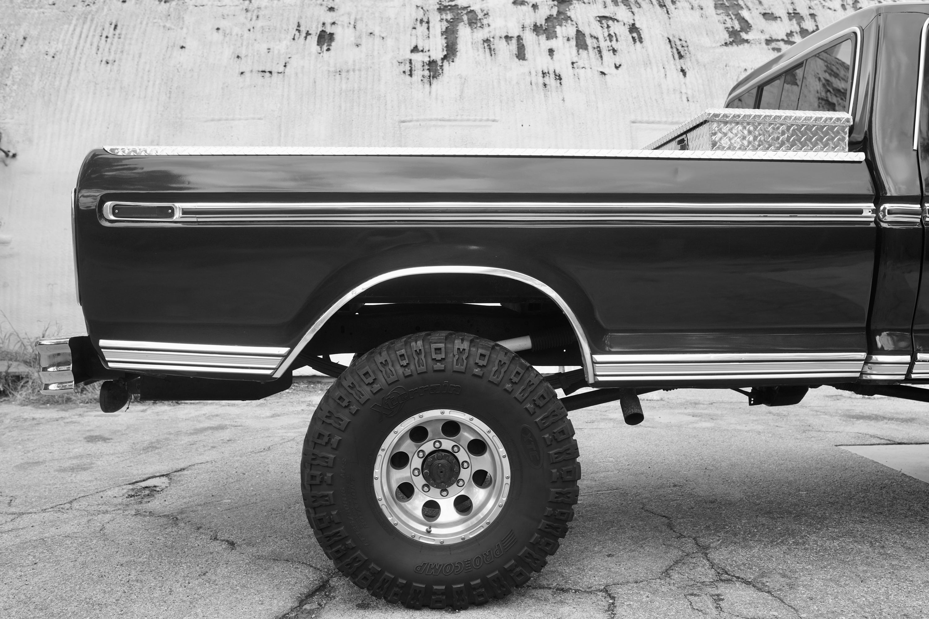 1976 Ford F-250 4x4 Dark Blue Metallic FINE ART PRINT