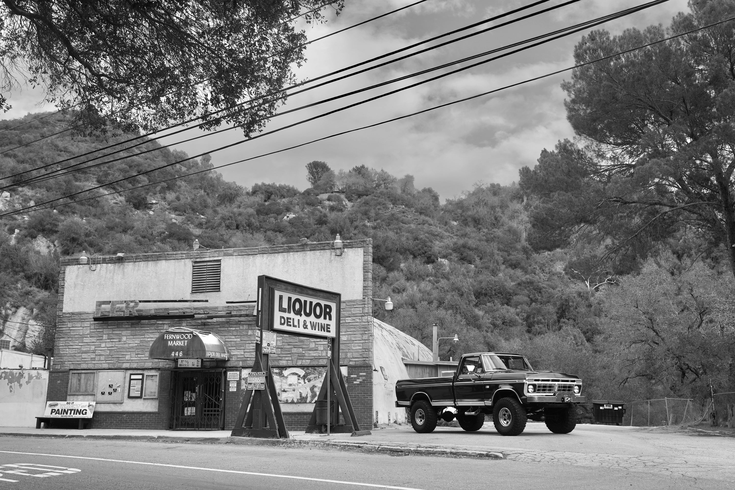 1976 Ford F-250 4x4 Dark Blue Metallic FINE ART PRINT