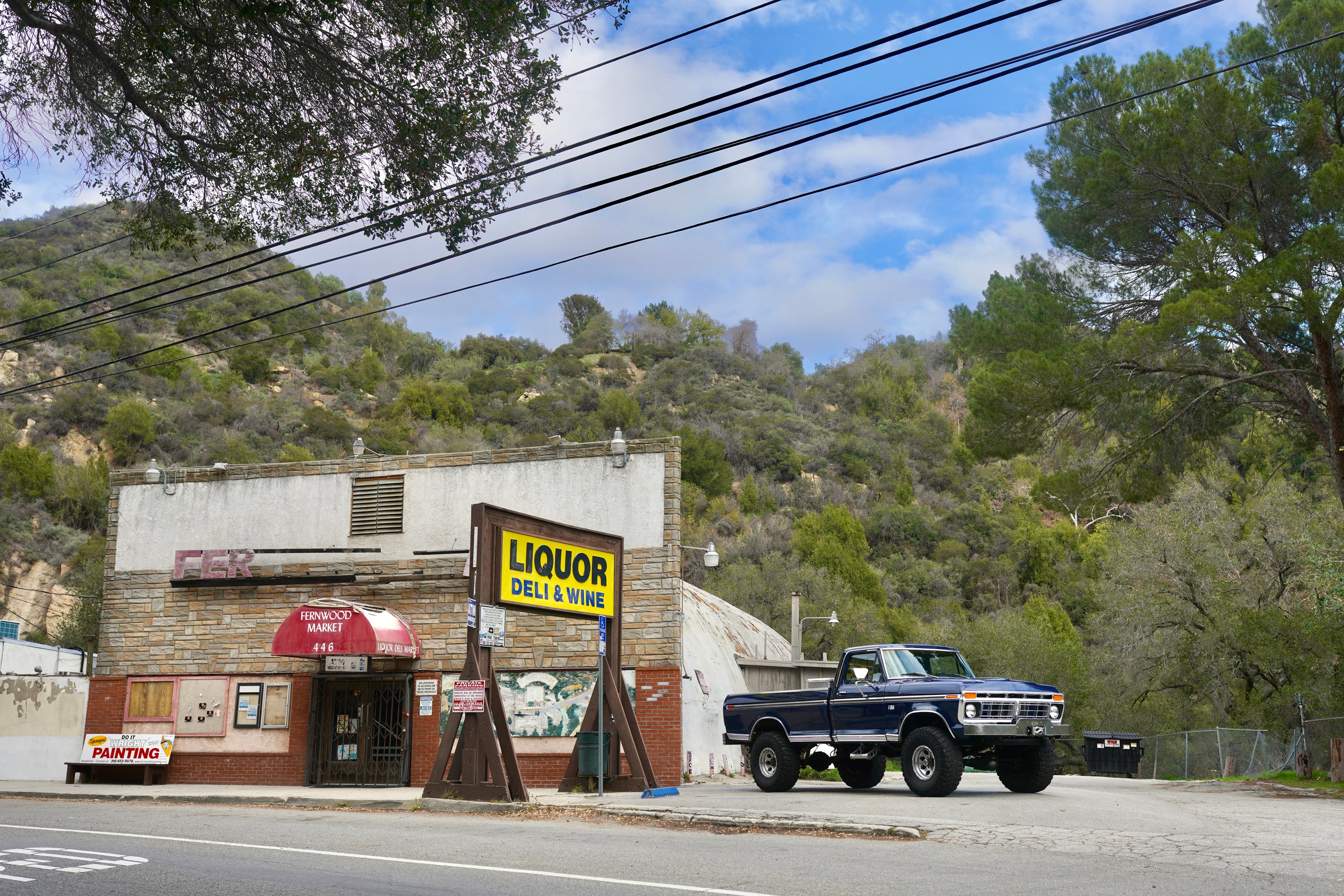1976 Ford F-250 4x4 Dark Blue Metallic FINE ART PRINT