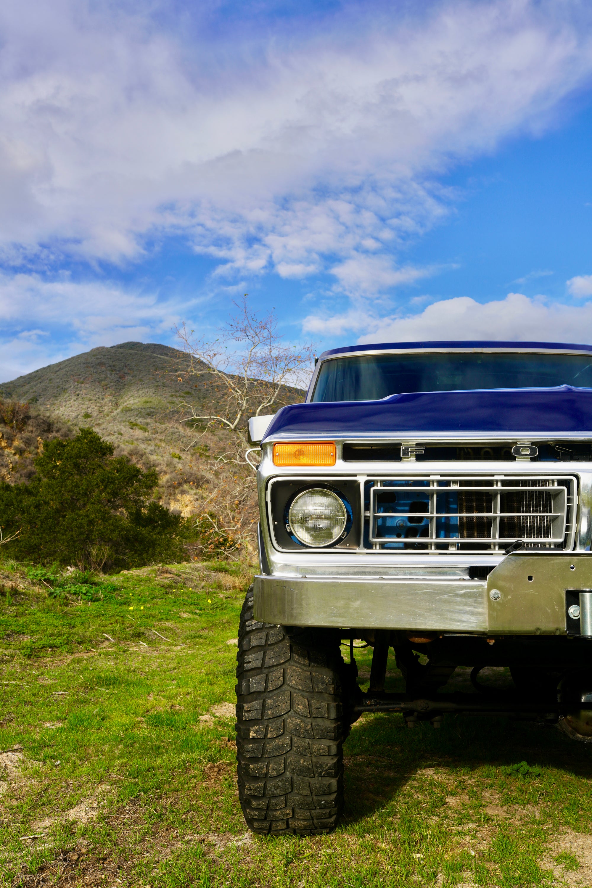 1976 Ford F-250 4x4 Dark Blue Metallic FINE ART PRINT