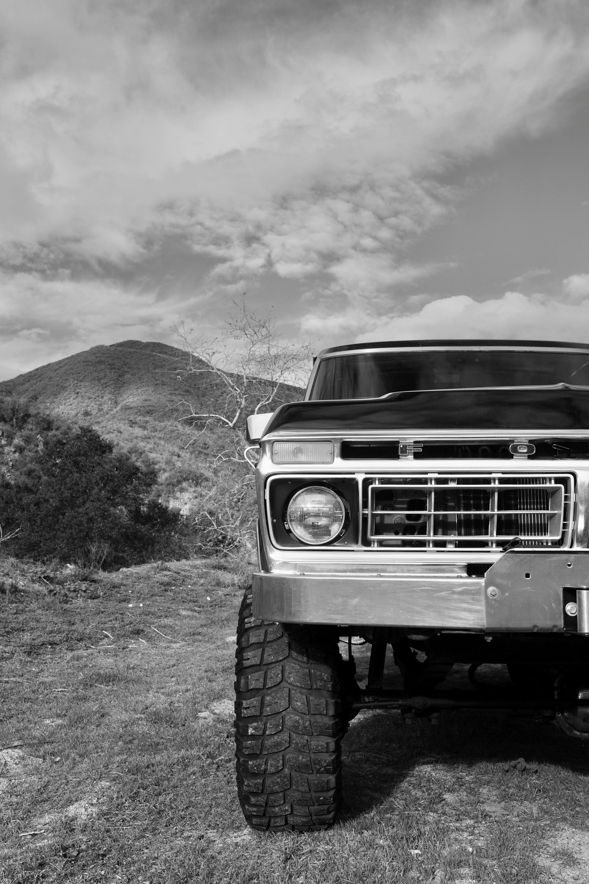 1976 Ford F-250 4x4 Dark Blue Metallic FINE ART PRINT