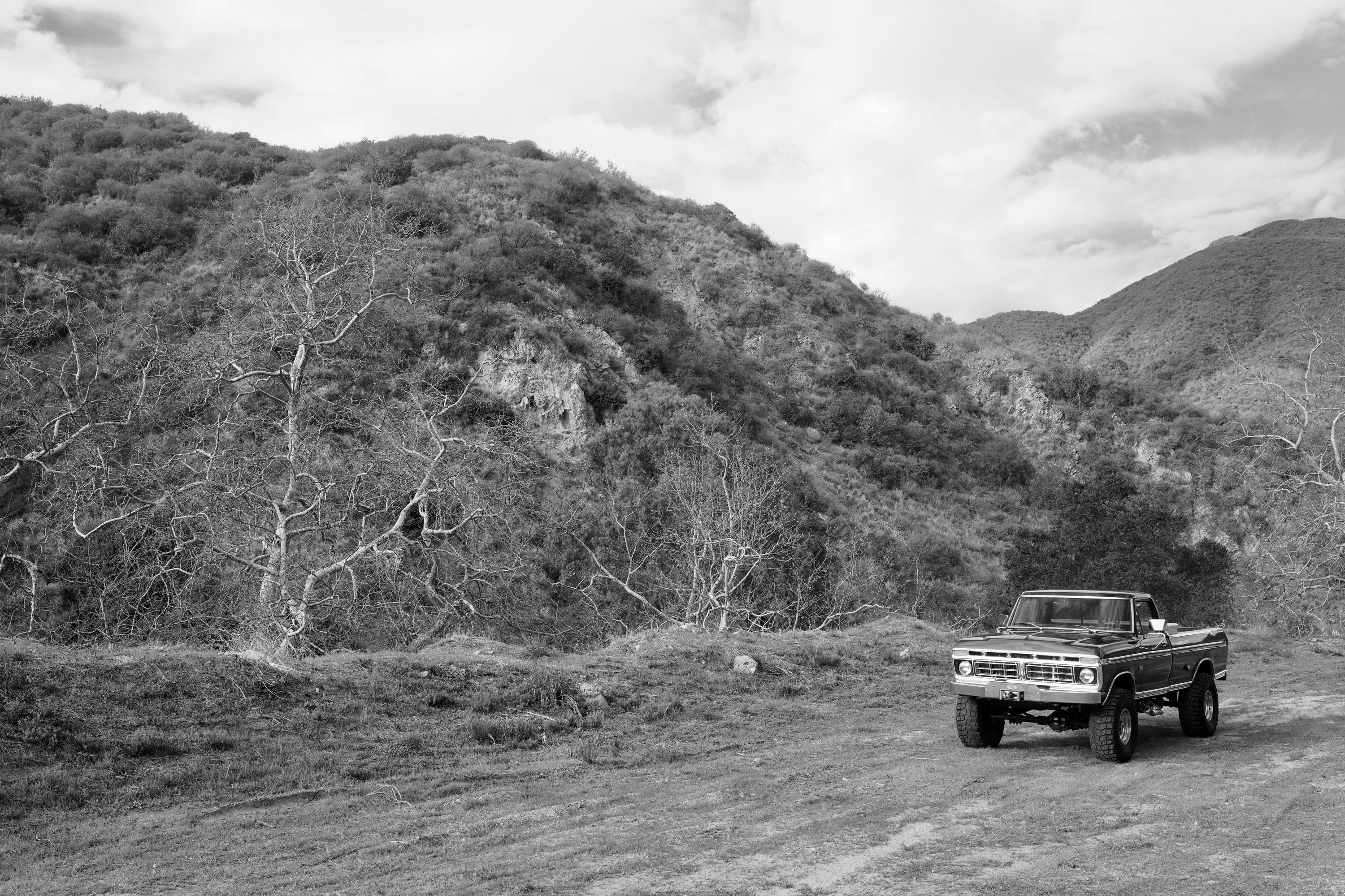 1976 Ford F-250 4x4 Dark Blue Metallic FINE ART PRINT