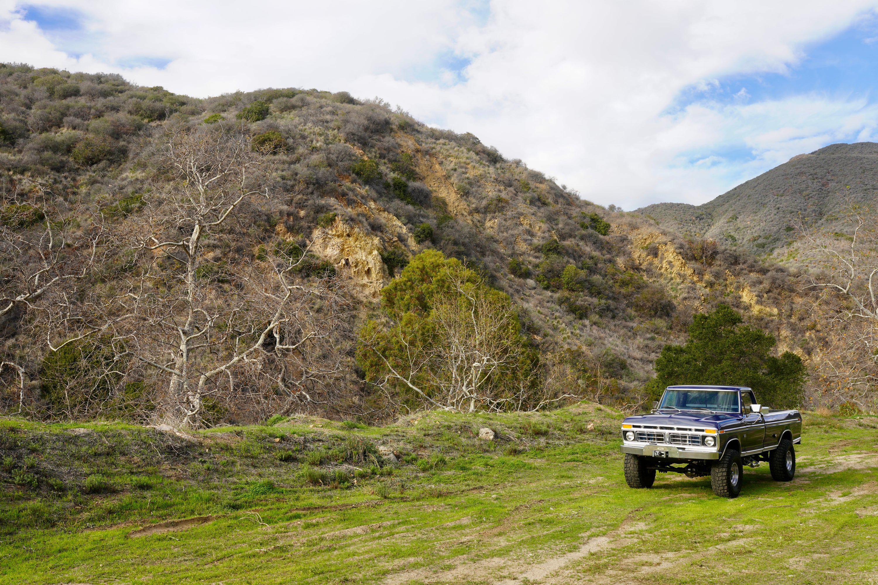 1976 Ford F-250 4x4 Dark Blue Metallic FINE ART PRINT