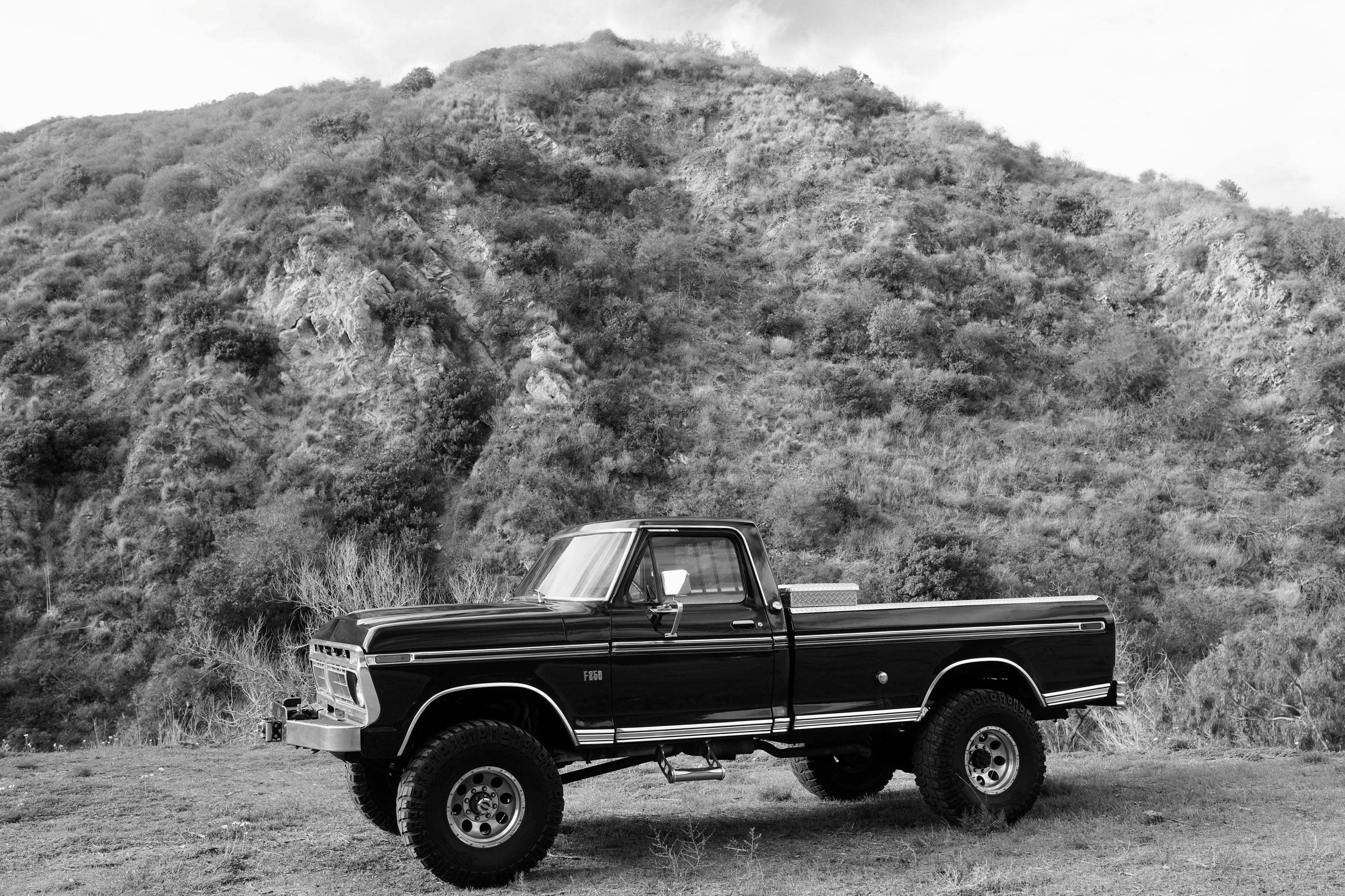1976 Ford F-250 4x4 Dark Blue Metallic FINE ART PRINT