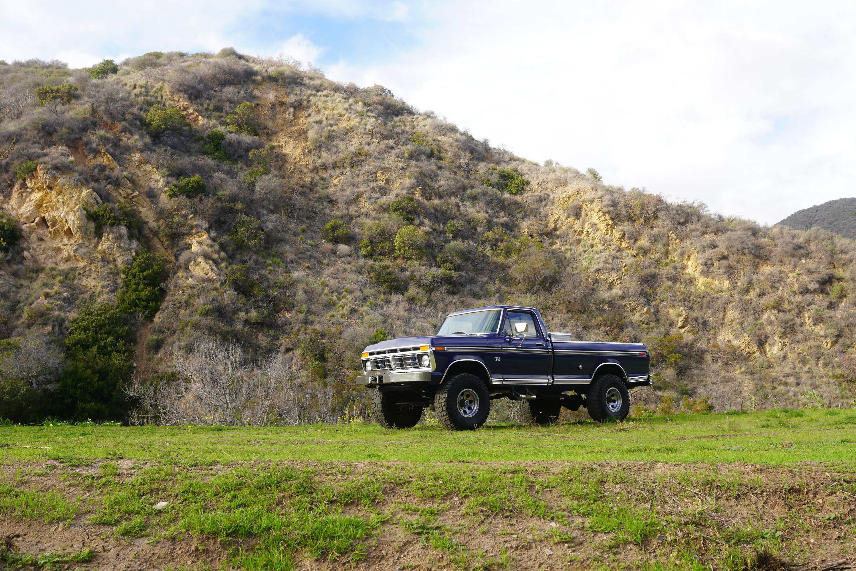 1976 Ford F-250 4x4 Dark Blue Metallic FINE ART PRINT
