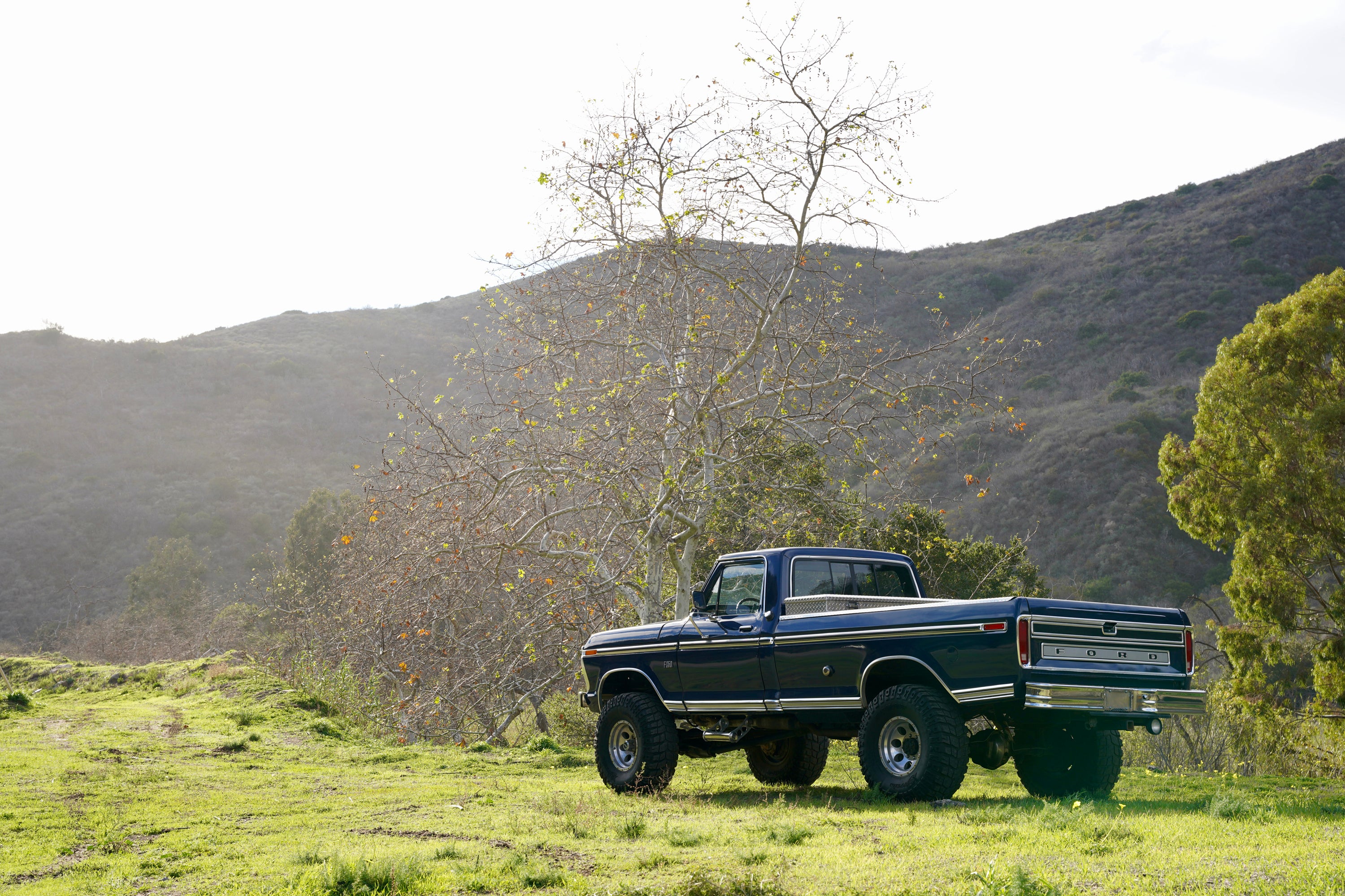 1976 Ford F-250 4x4 Dark Blue Metallic FINE ART PRINT