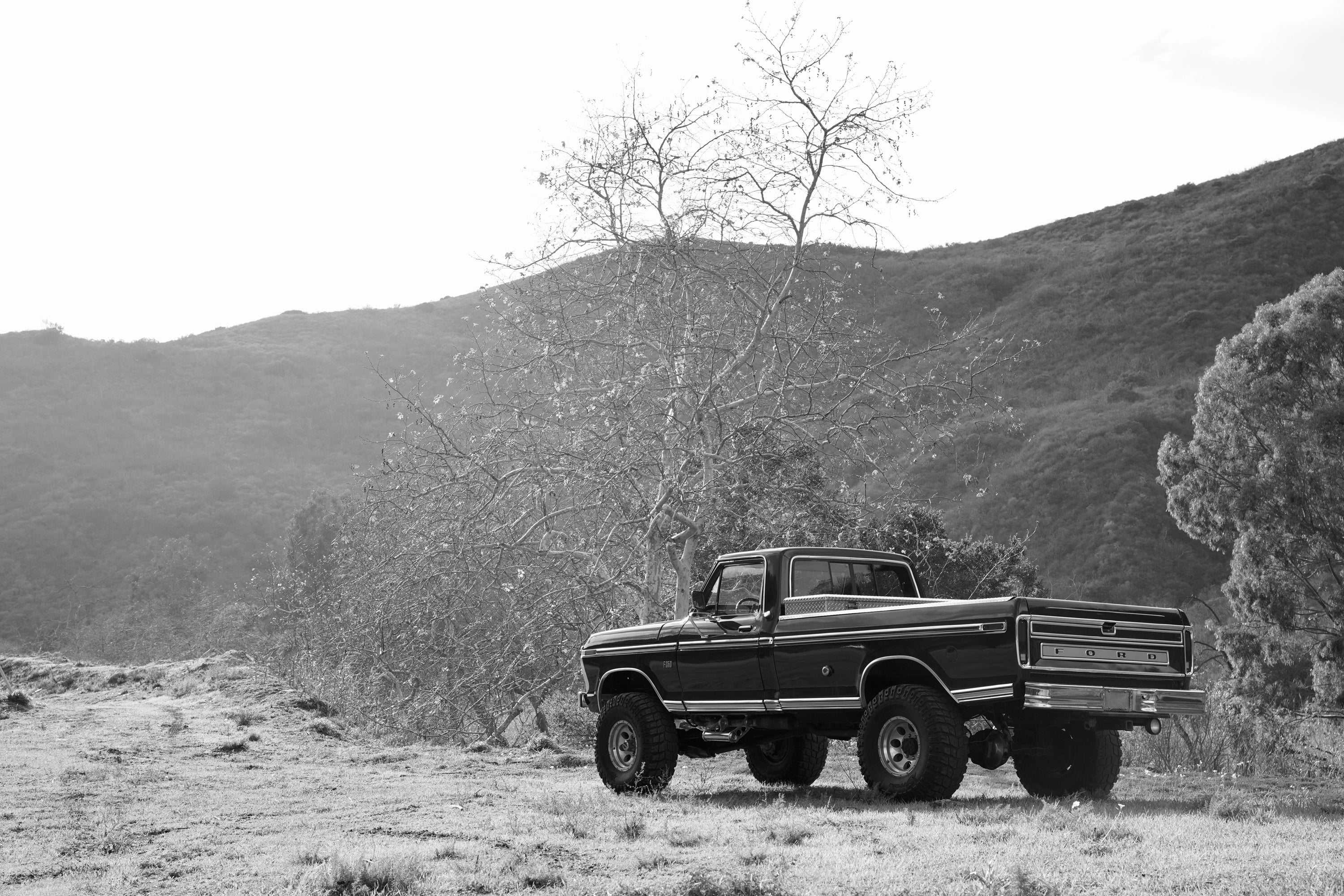 1976 Ford F-250 4x4 Dark Blue Metallic FINE ART PRINT