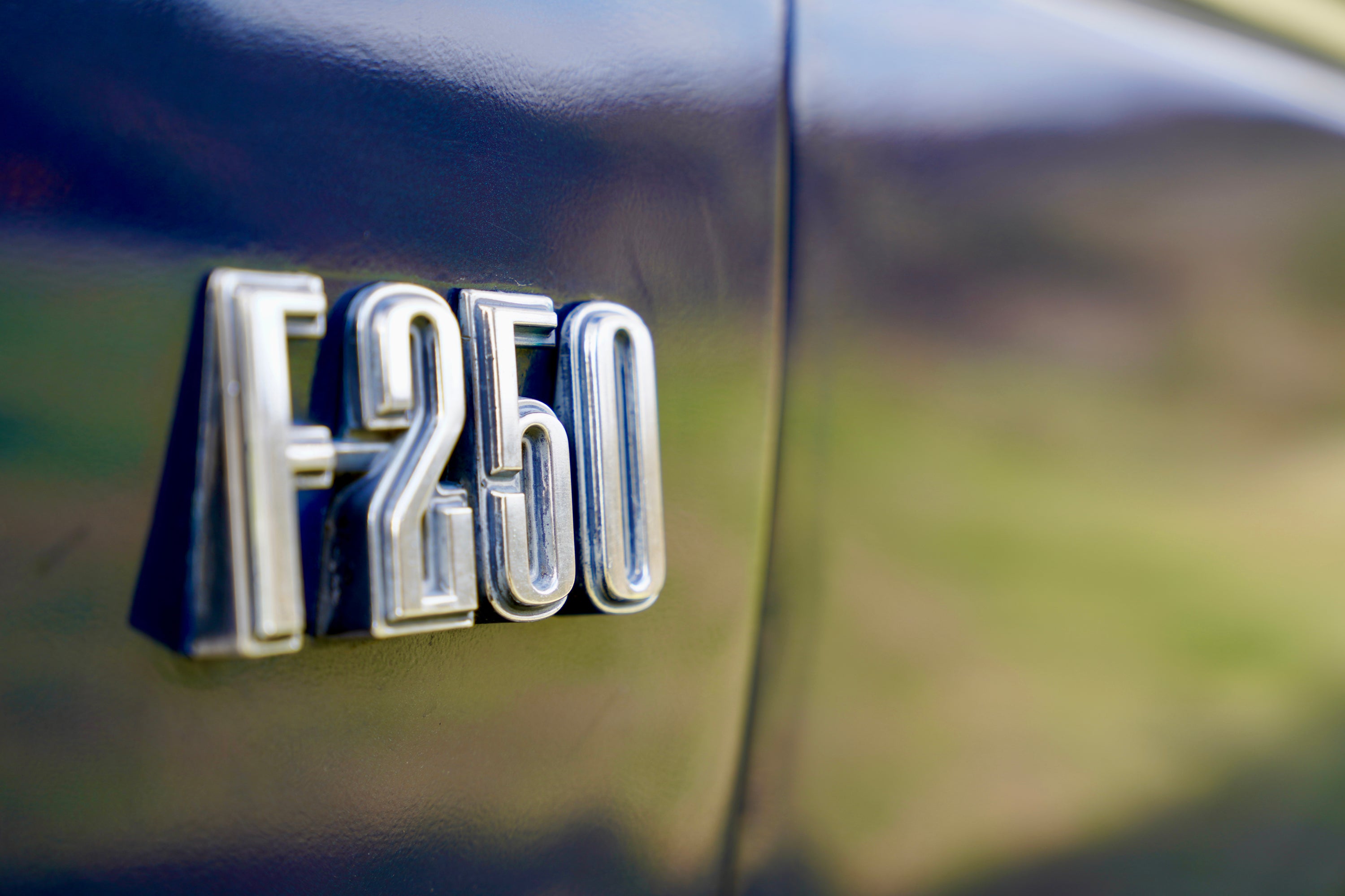 1976 Ford F-250 4x4 Dark Blue Metallic FINE ART PRINT