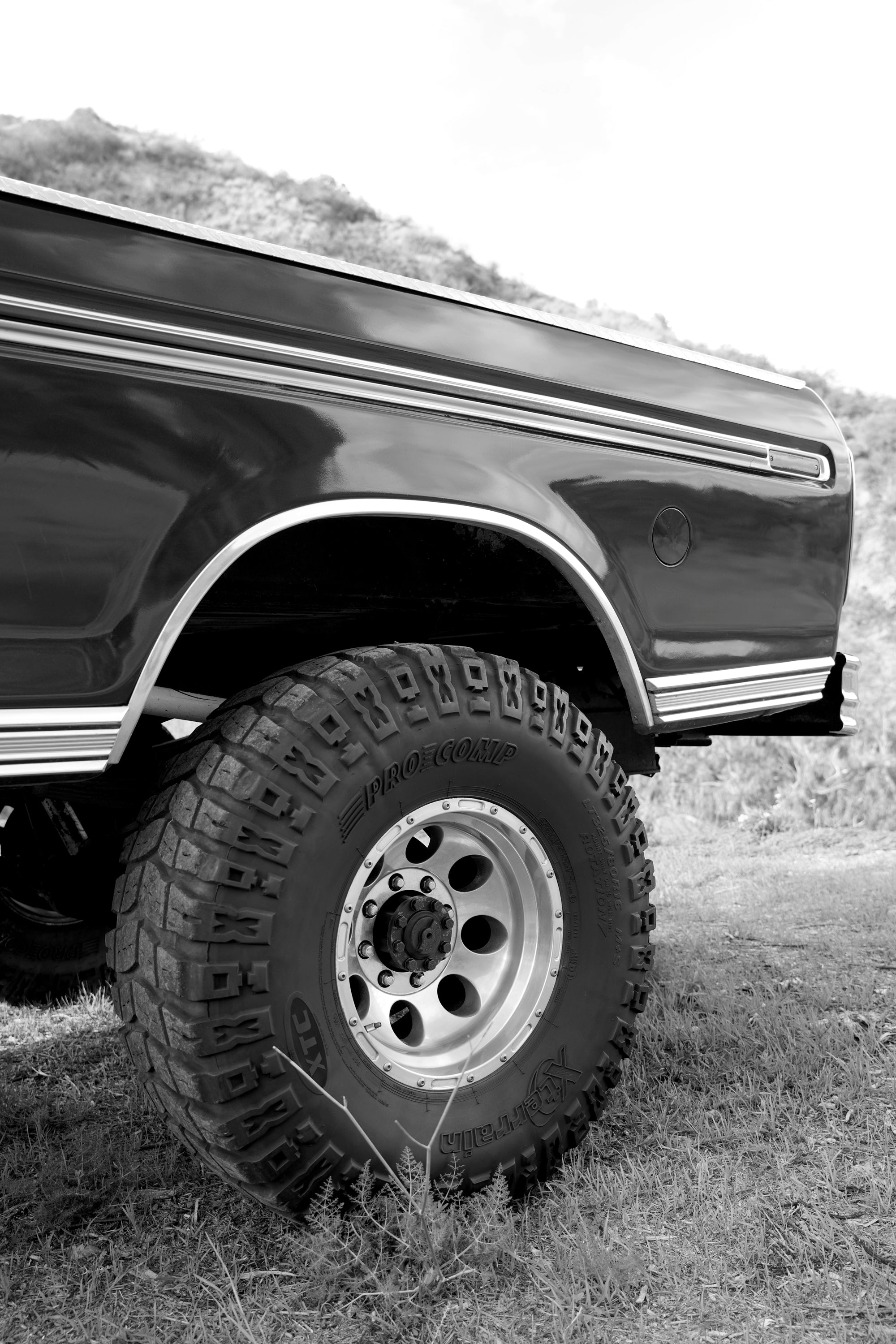 1976 Ford F-250 4x4 Dark Blue Metallic FINE ART PRINT
