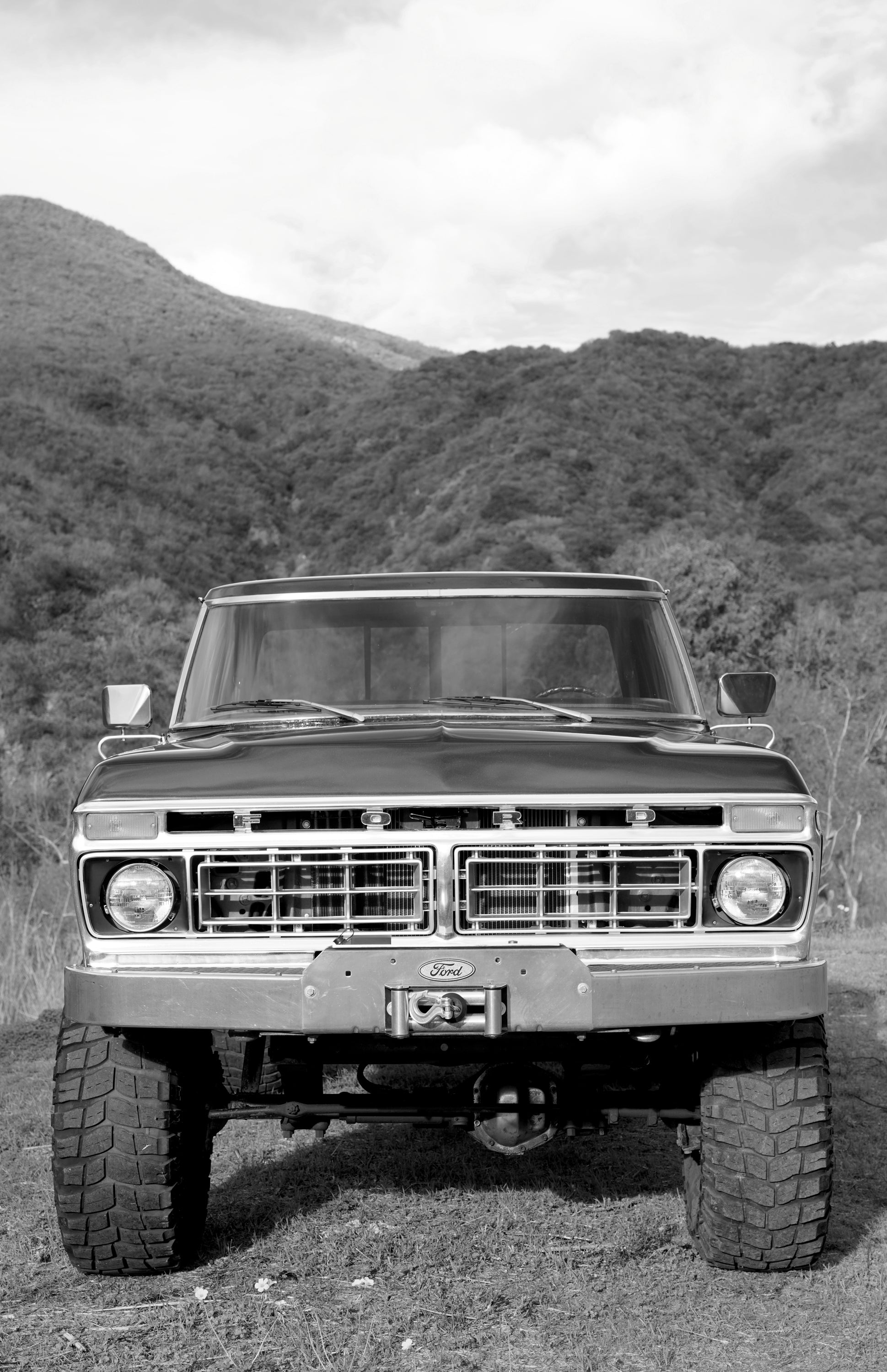 1976 Ford F-250 4x4 Dark Blue Metallic FINE ART PRINT