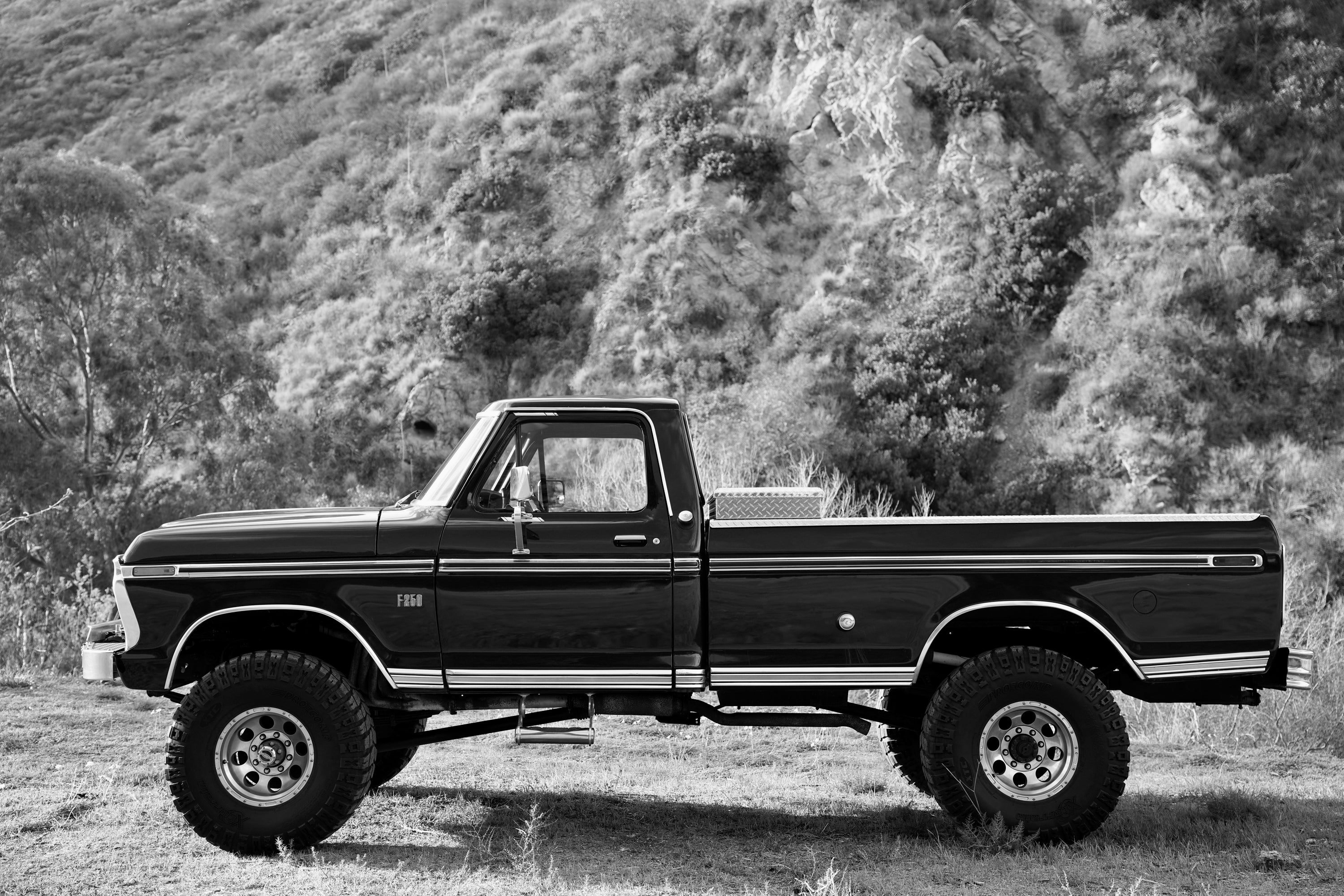 1976 Ford F-250 4x4 Dark Blue Metallic FINE ART PRINT