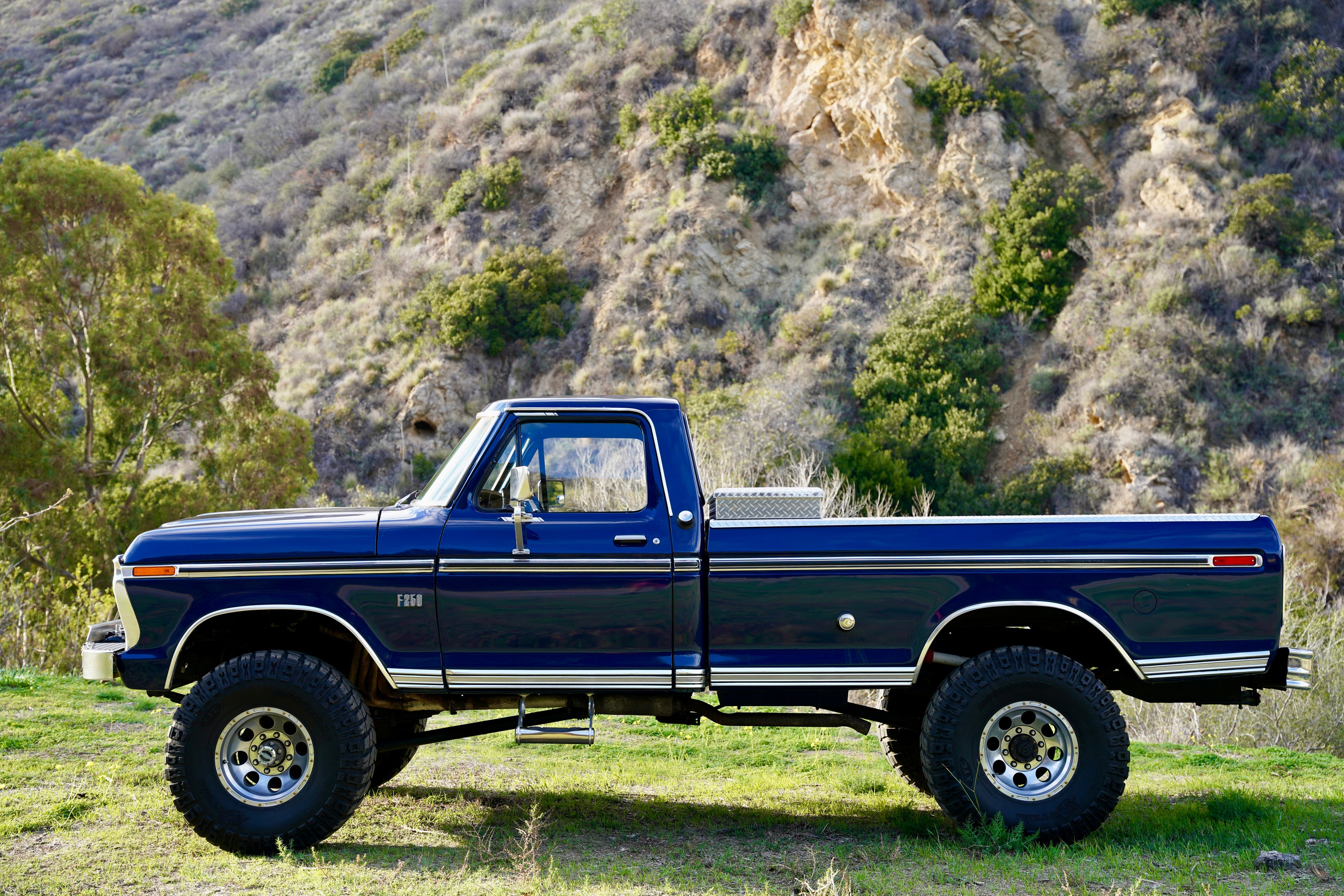1976 Ford F-250 4x4 Dark Blue Metallic FINE ART PRINT