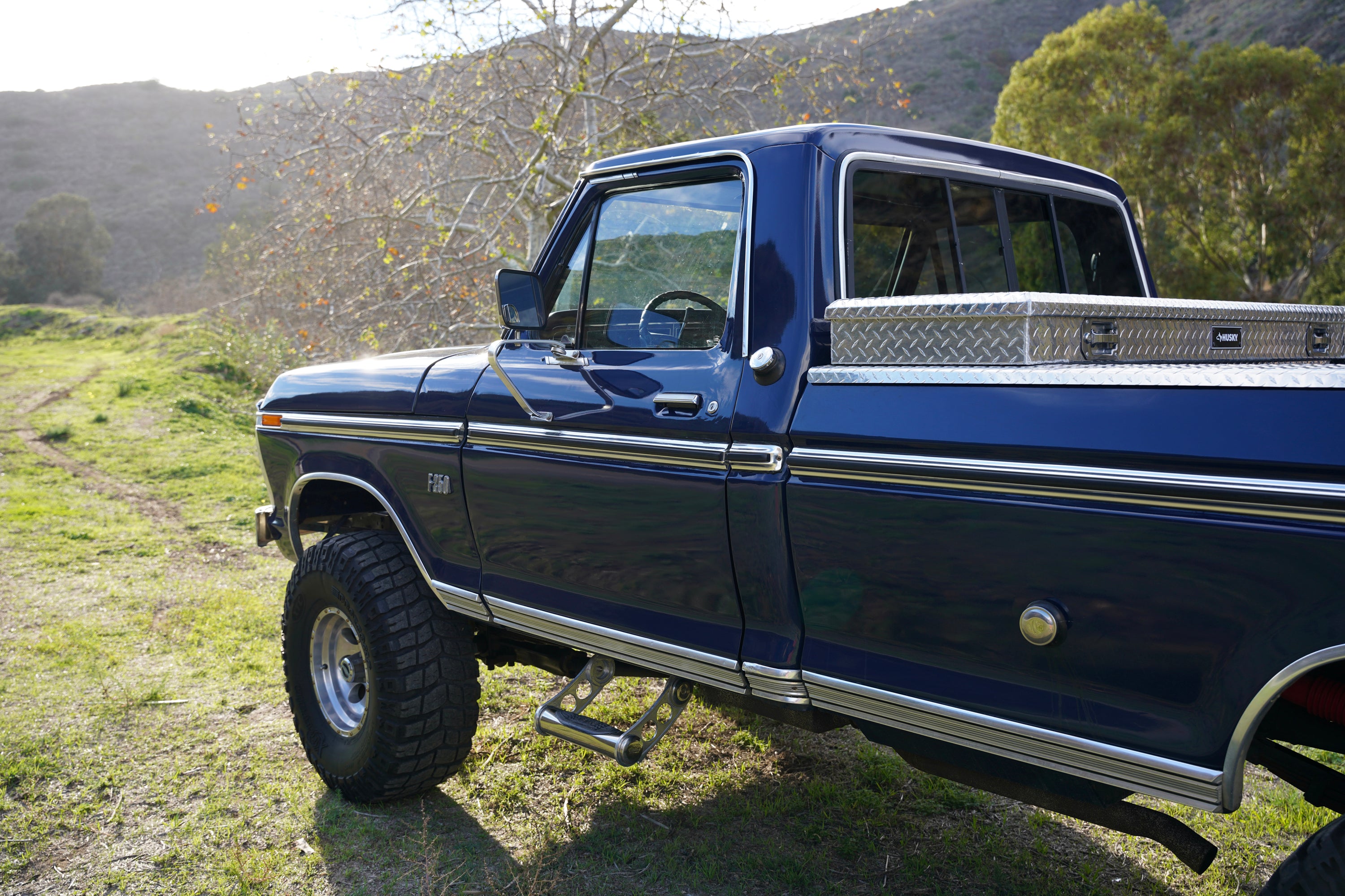 1976 Ford F-250 4x4 Dark Blue Metallic FINE ART PRINT