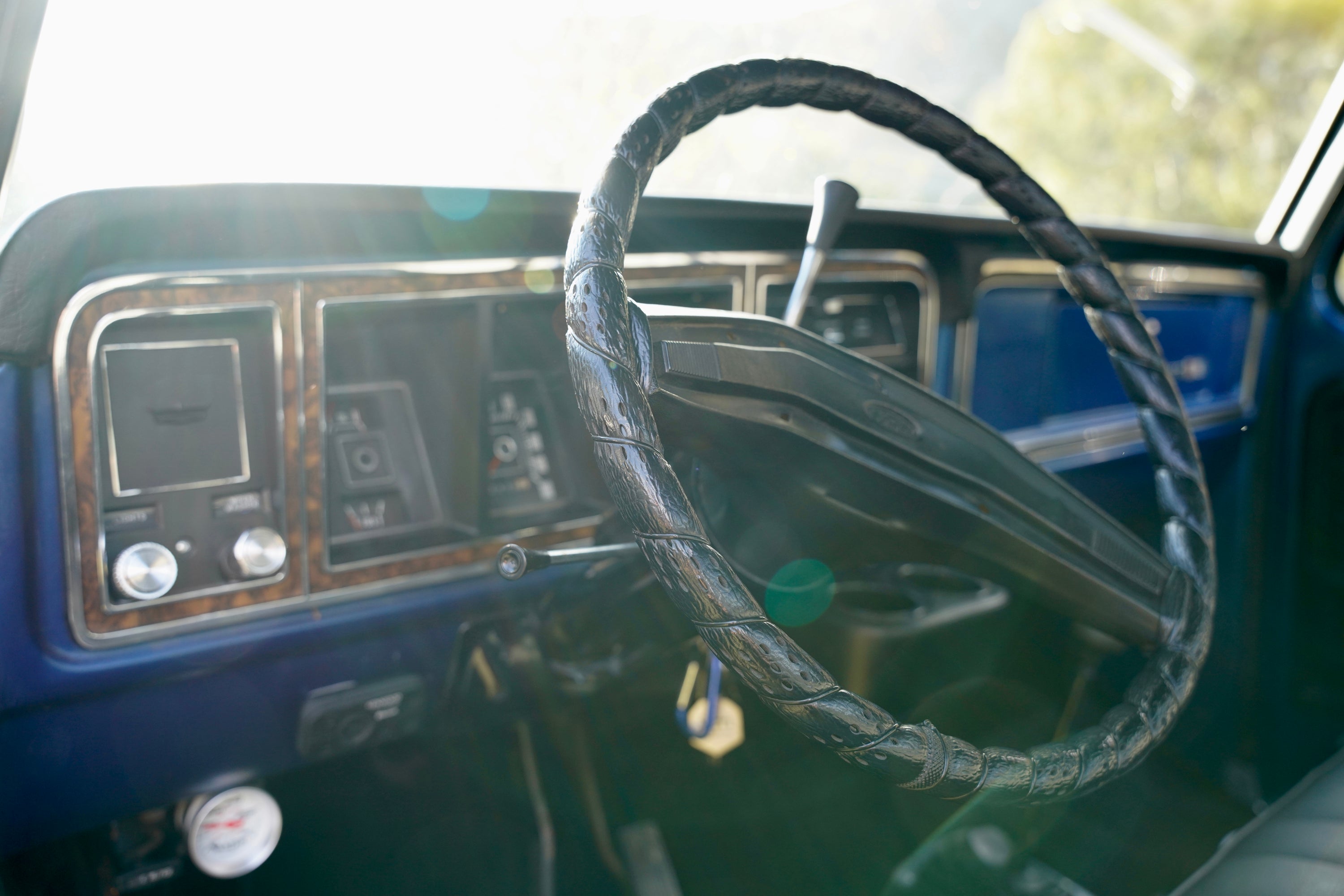 1976 Ford F-250 4x4 Dark Blue Metallic FINE ART PRINT