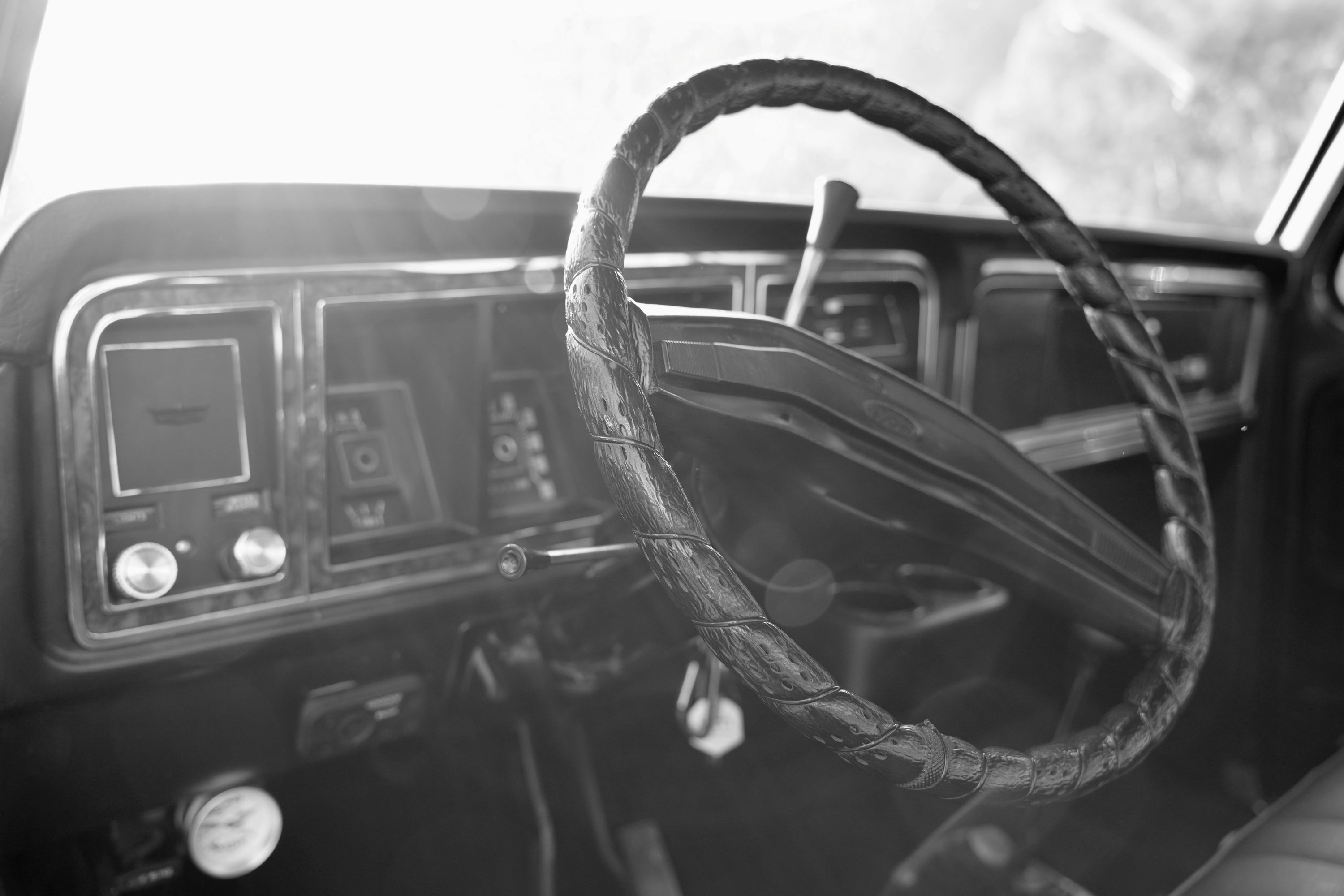 1976 Ford F-250 4x4 Dark Blue Metallic FINE ART PRINT