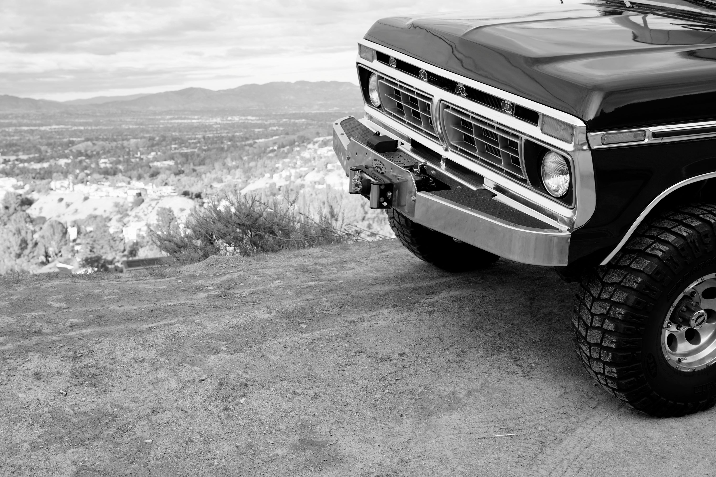 1976 Ford F-250 4x4 Dark Blue Metallic FINE ART PRINT