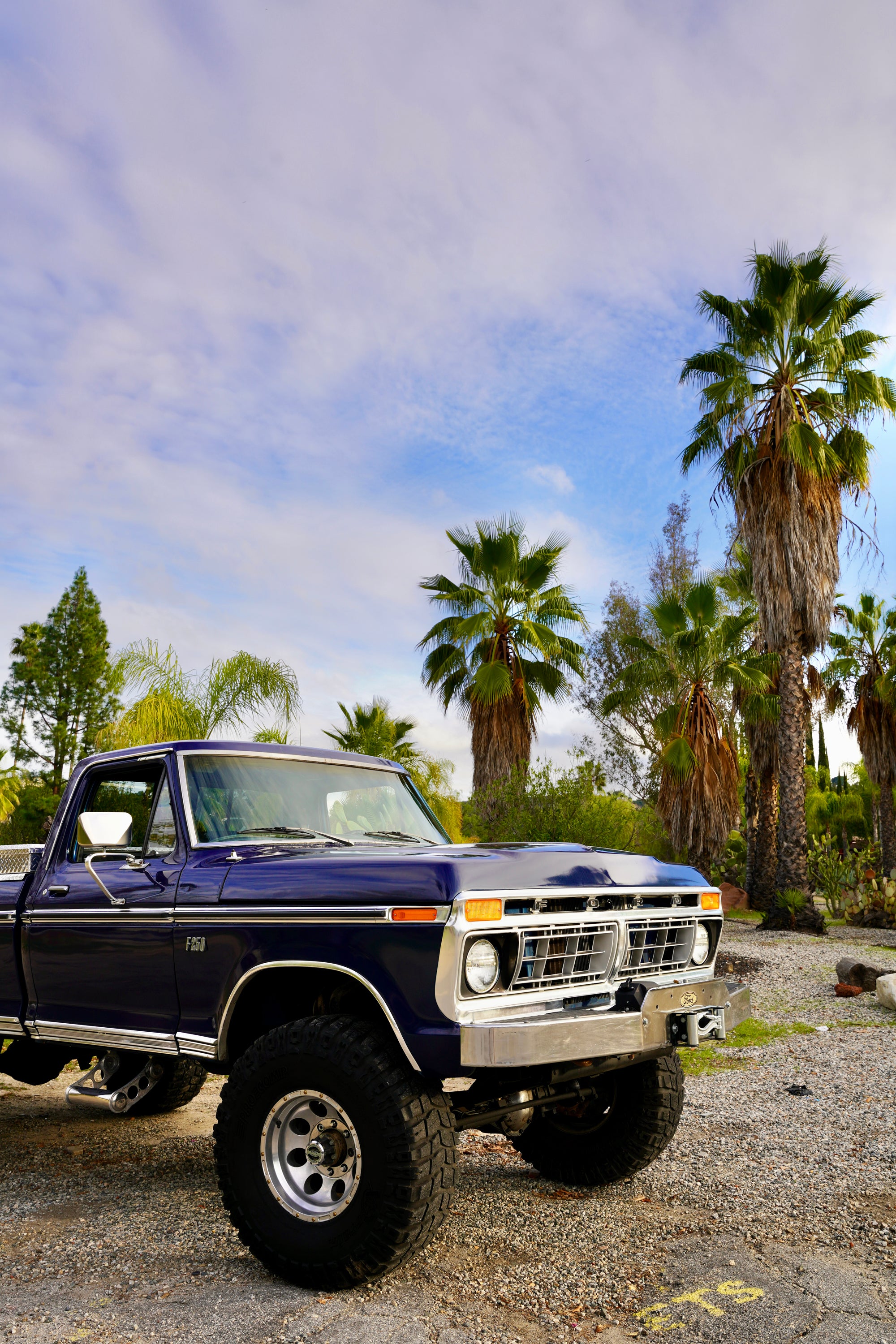 1976 Ford F-250 4x4 Dark Blue Metallic FINE ART PRINT