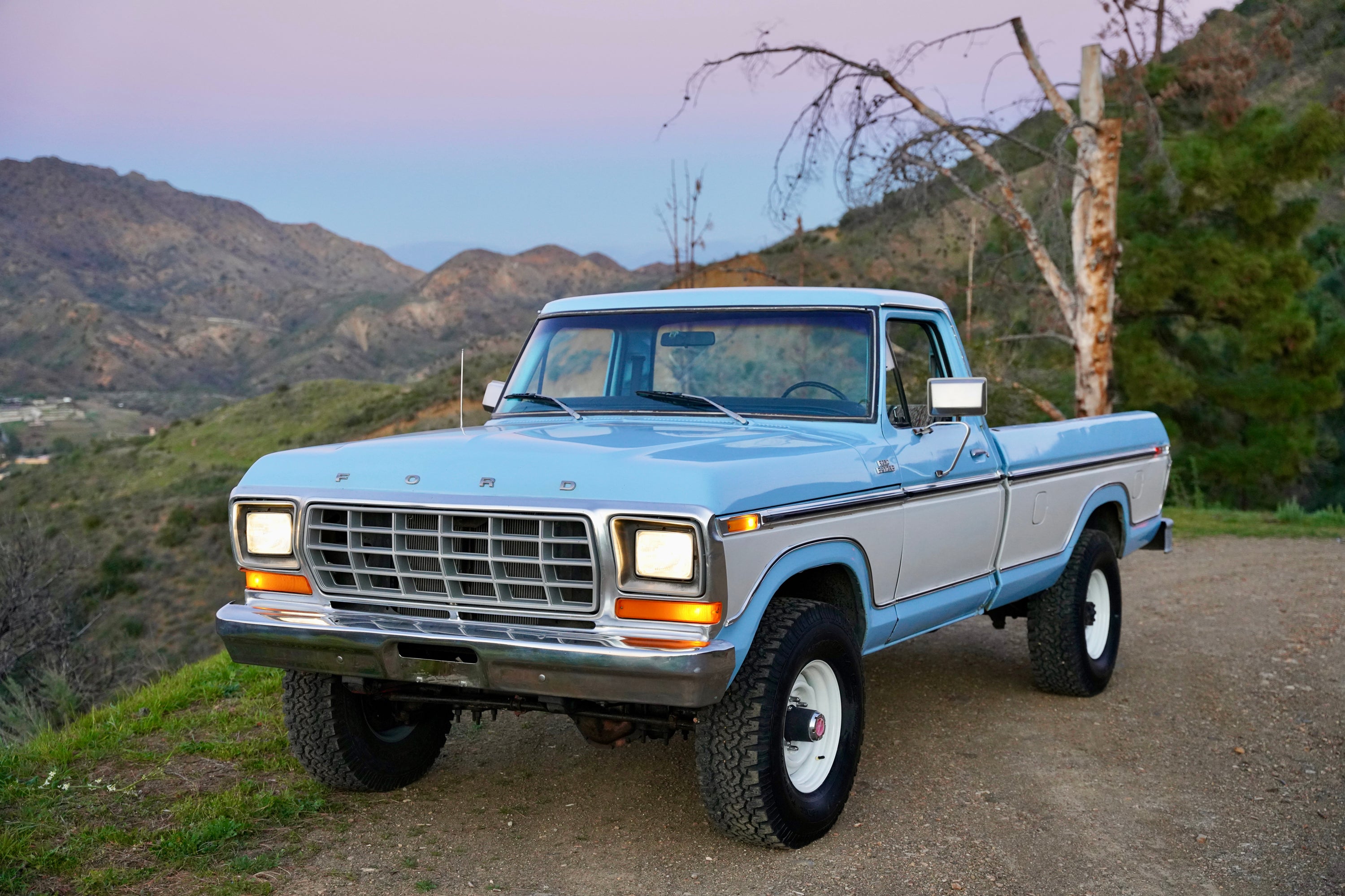 1978 Ford F-250 4x4 Light Blue FINE ART PRINT