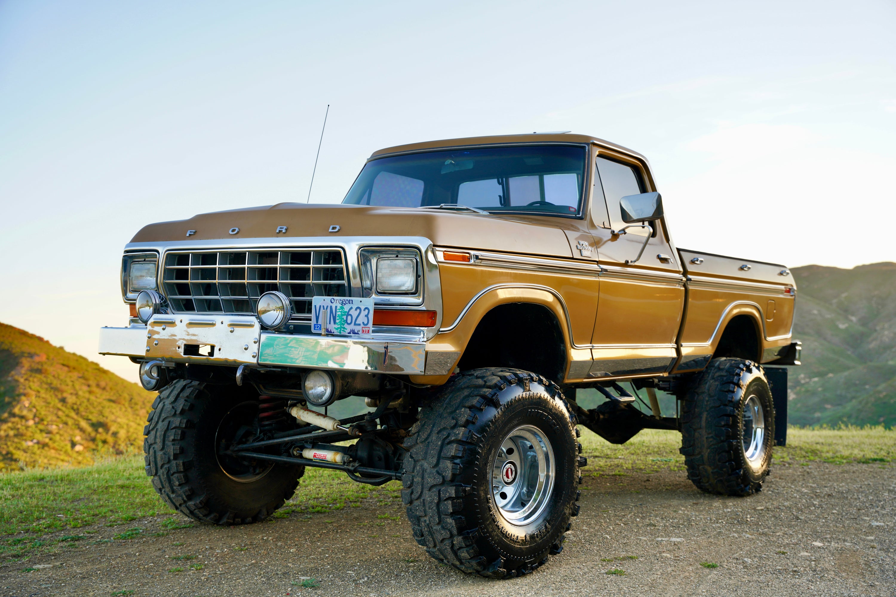 1979 Ford F-150 4x4 Short Bed Gold FINE ART PRINT