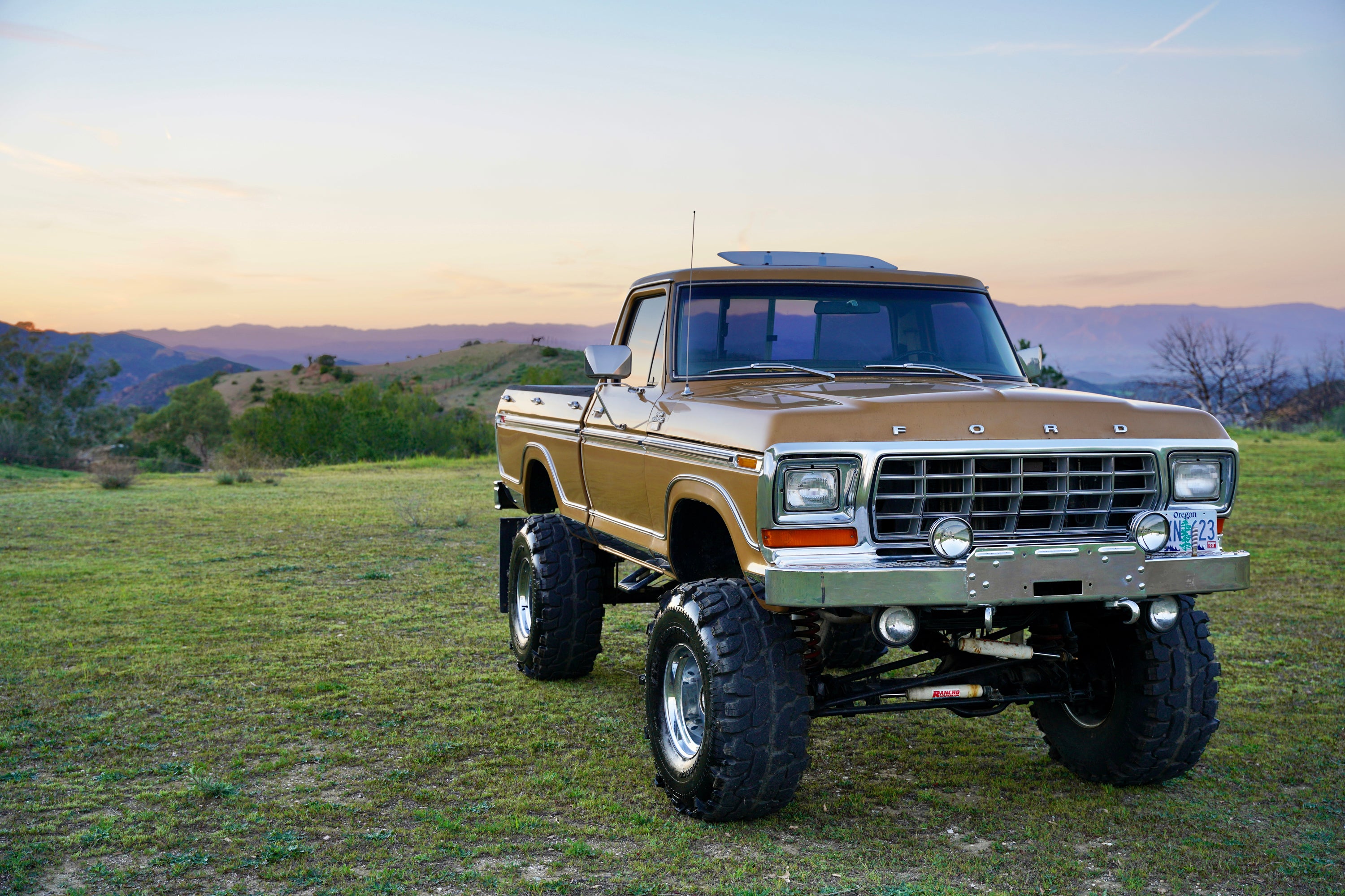 1979 Ford F-150 4x4 Short Bed Gold FINE ART PRINT