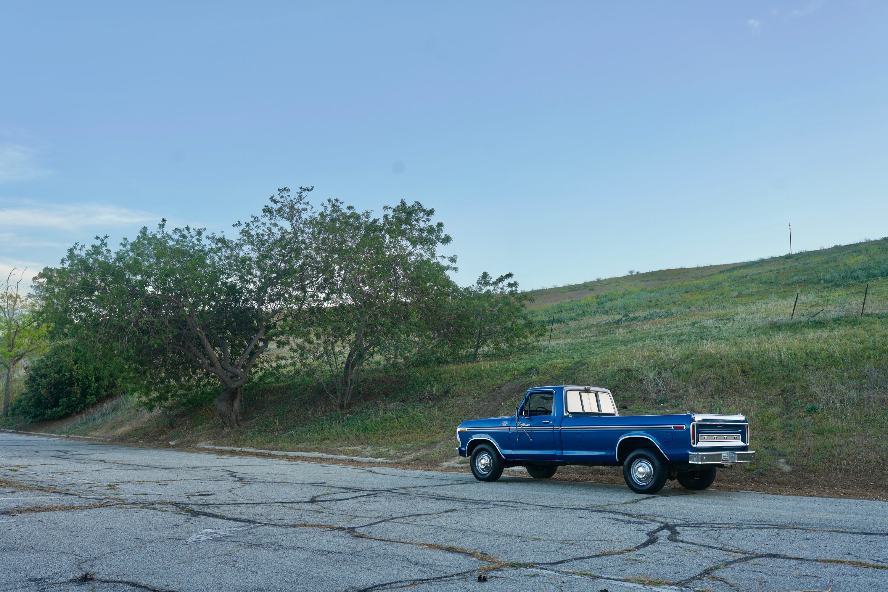 1978 Ford F-350 Ranger Bright Dark Blue Metallic FINE ART PRINT