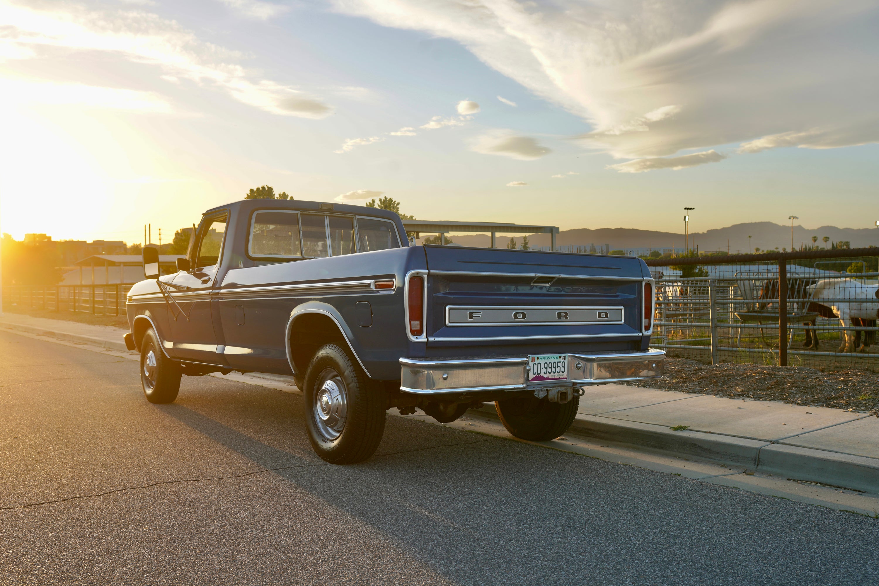 1978 Ford F-350 Ranger Bright Dark Blue Metallic FINE ART PRINT