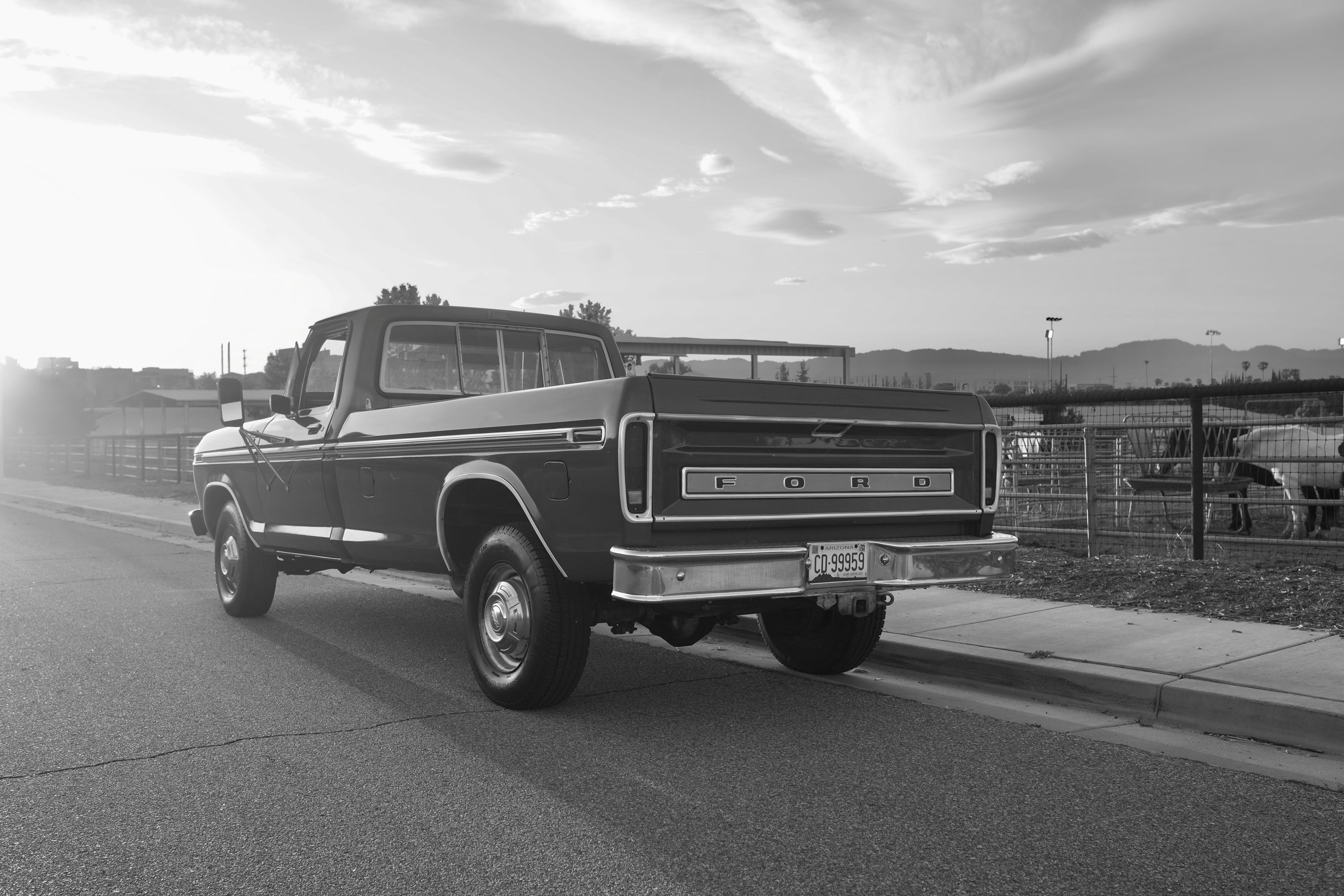 1978 Ford F-350 Ranger Bright Dark Blue Metallic FINE ART PRINT