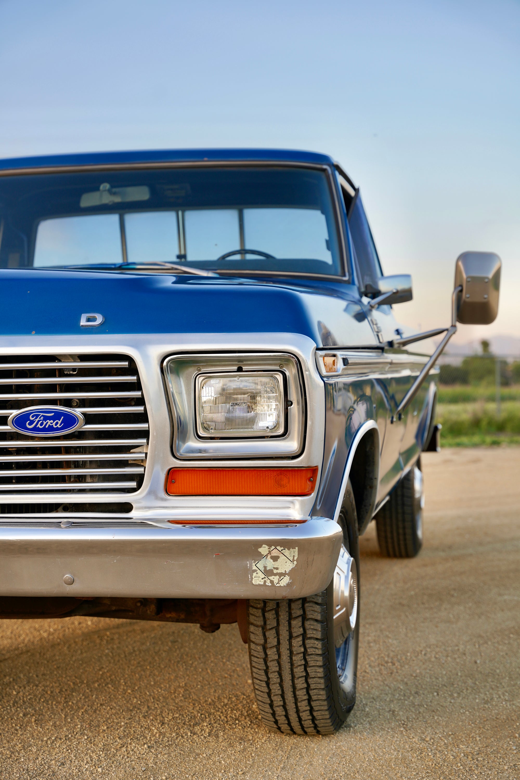 1978 Ford F-350 Ranger Bright Dark Blue Metallic FINE ART PRINT