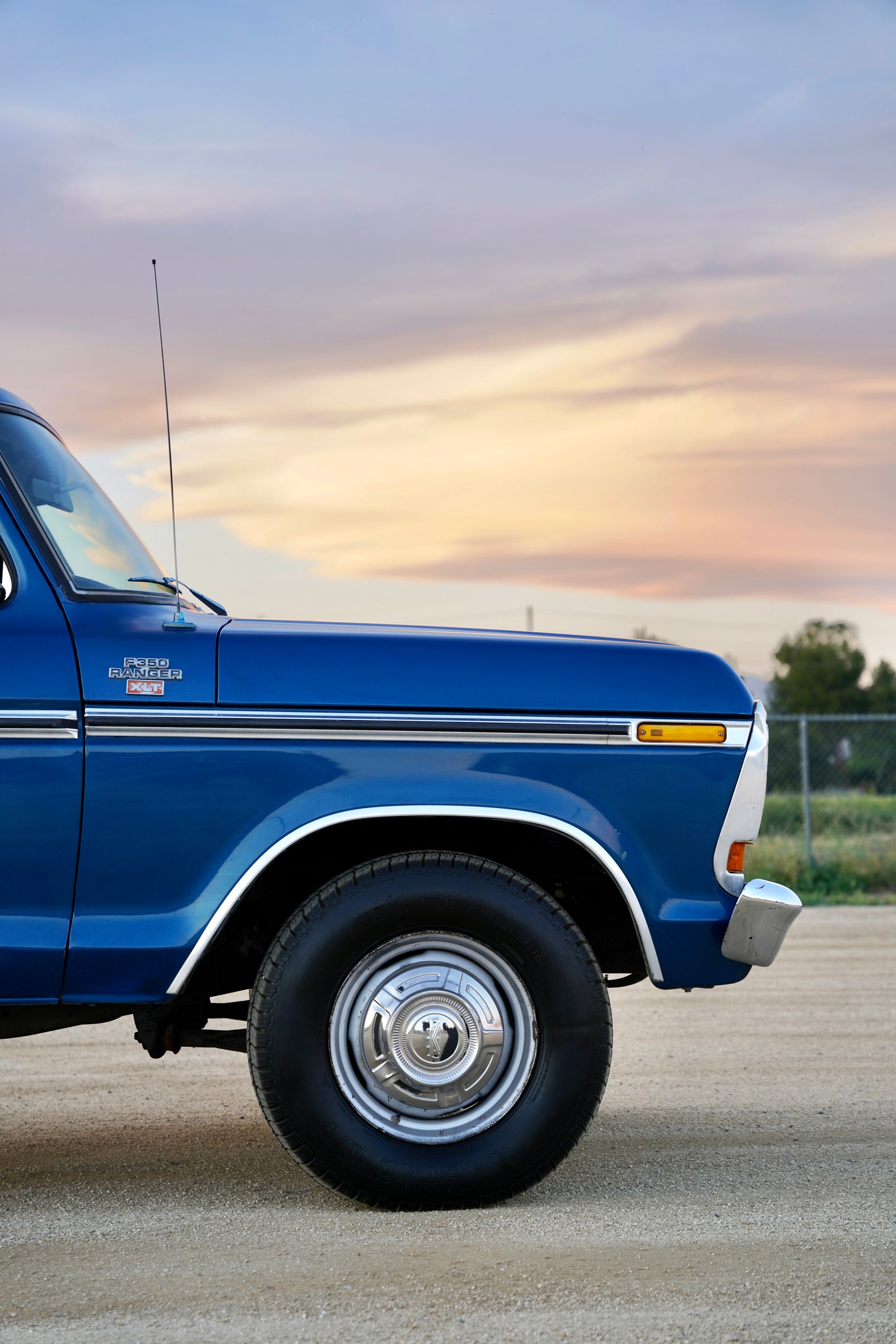 1978 Ford F-350 Ranger Bright Dark Blue Metallic FINE ART PRINT