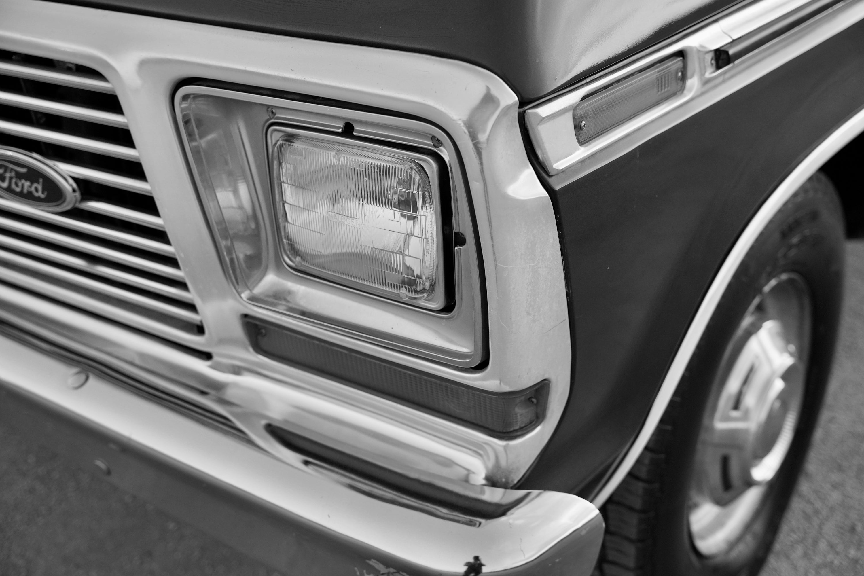 1978 Ford F-350 Ranger Bright Dark Blue Metallic FINE ART PRINT