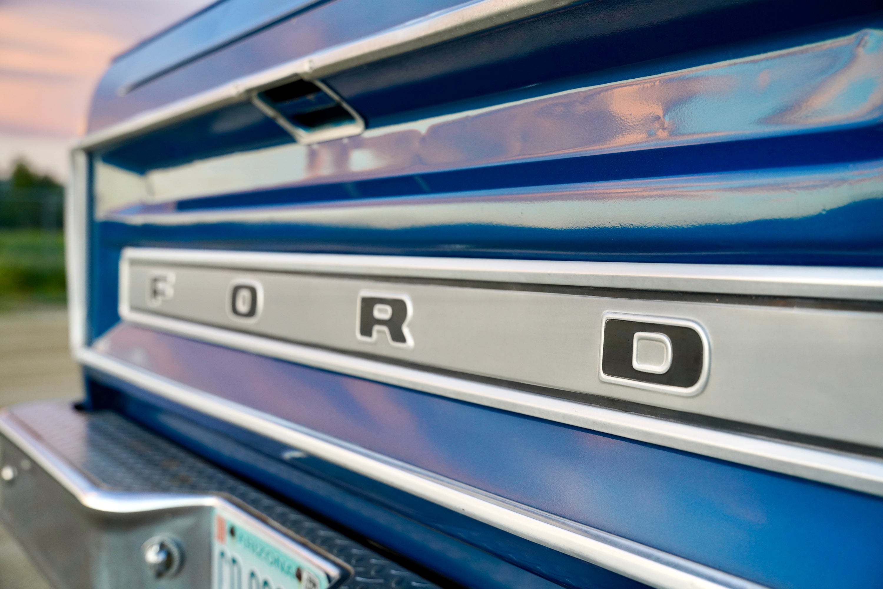 1978 Ford F-350 Ranger Bright Dark Blue Metallic FINE ART PRINT