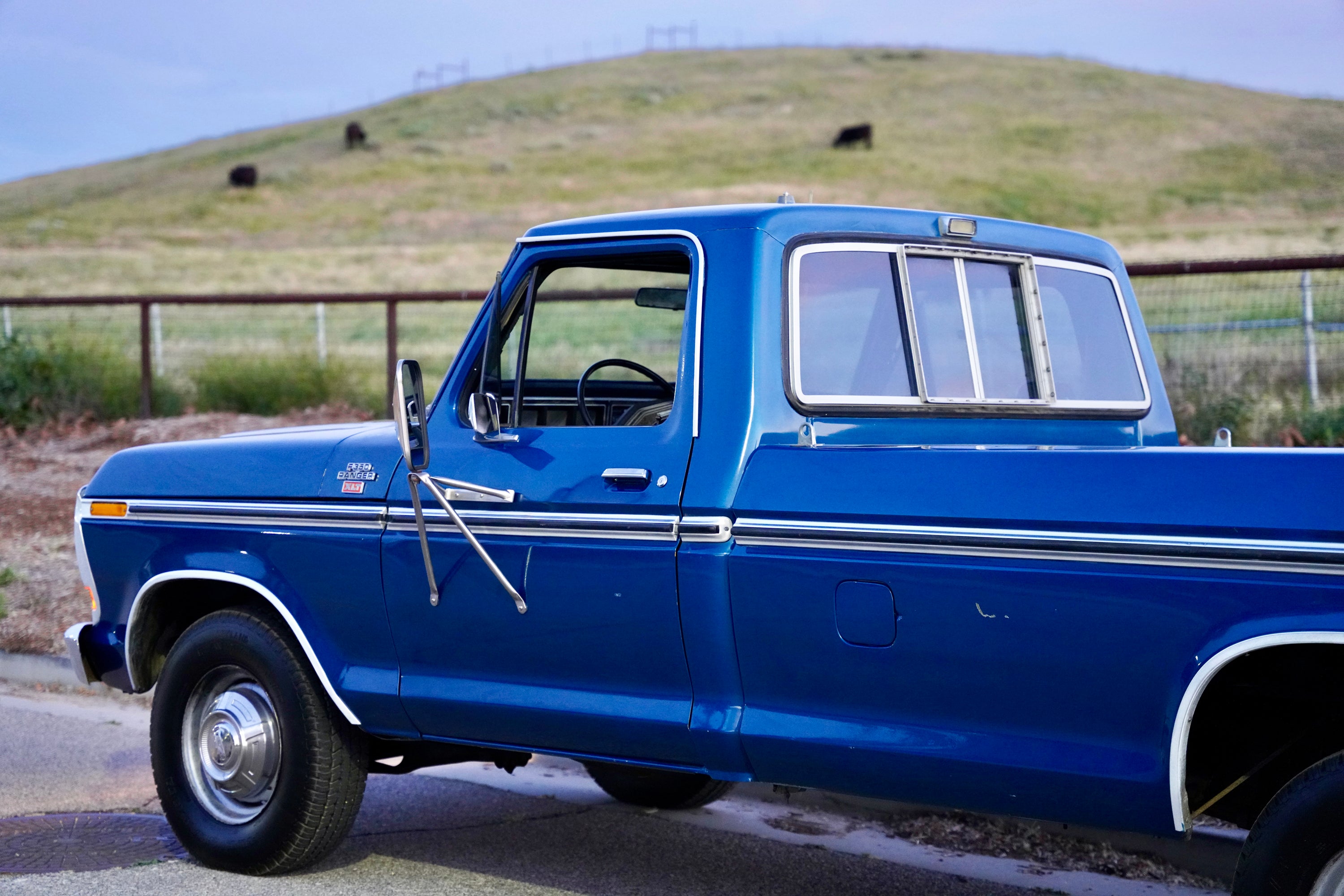 1978 Ford F-350 Ranger Bright Dark Blue Metallic FINE ART PRINT