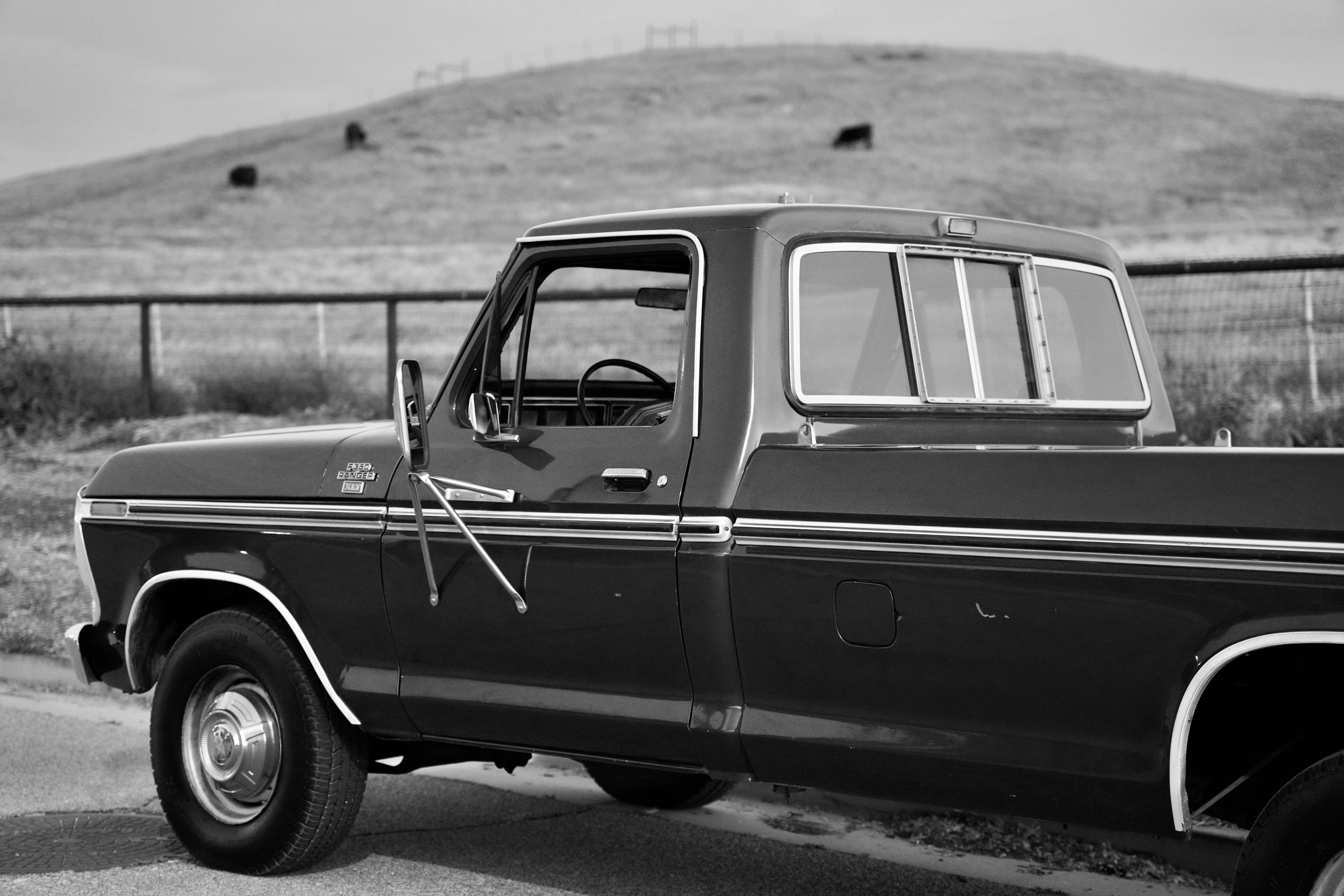 1978 Ford F-350 Ranger Bright Dark Blue Metallic FINE ART PRINT