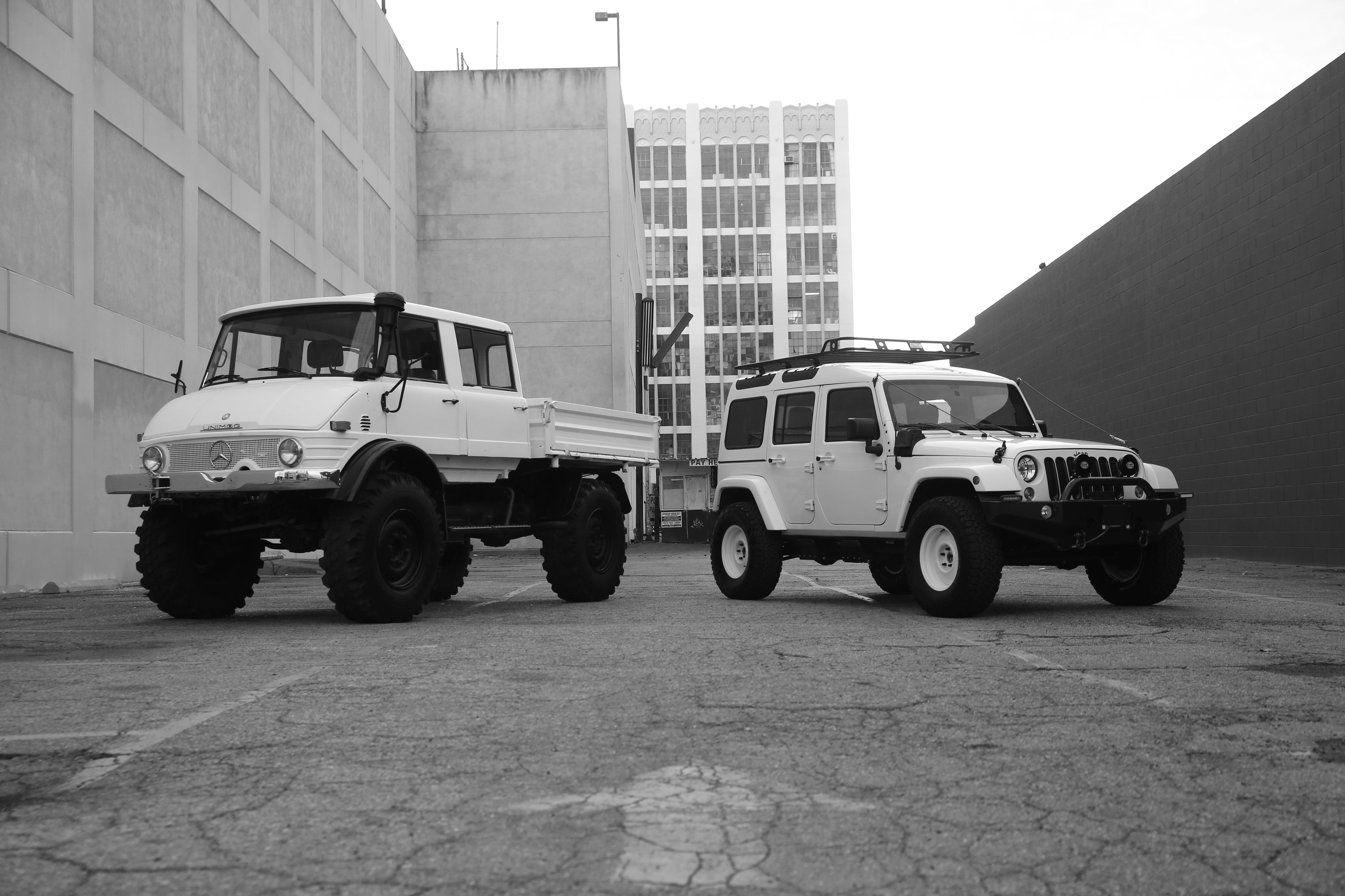 1979 Mercedes-Benz Unimog DOKA White FINE ART PRINT