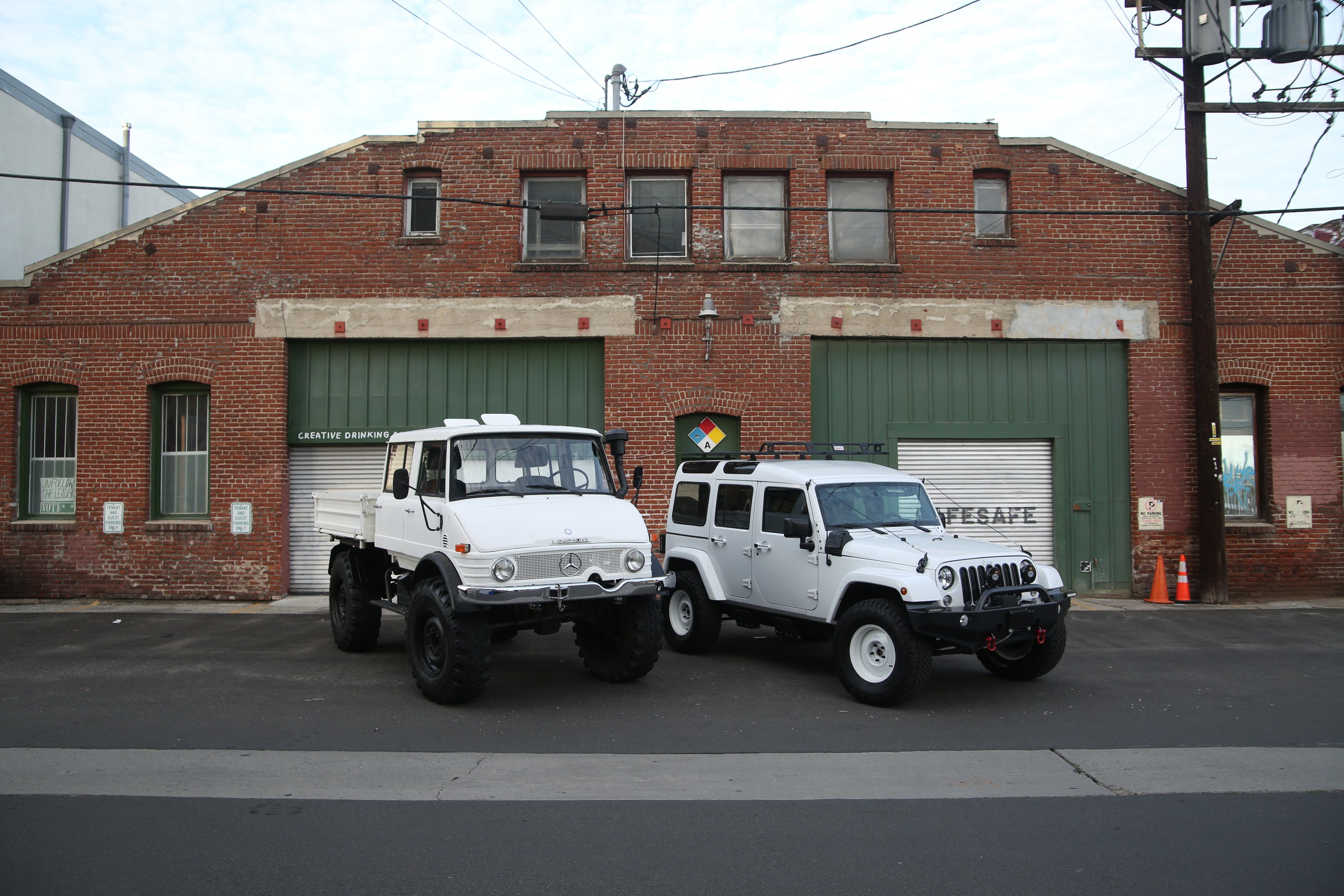1979 Mercedes-Benz Unimog DOKA White FINE ART PRINT