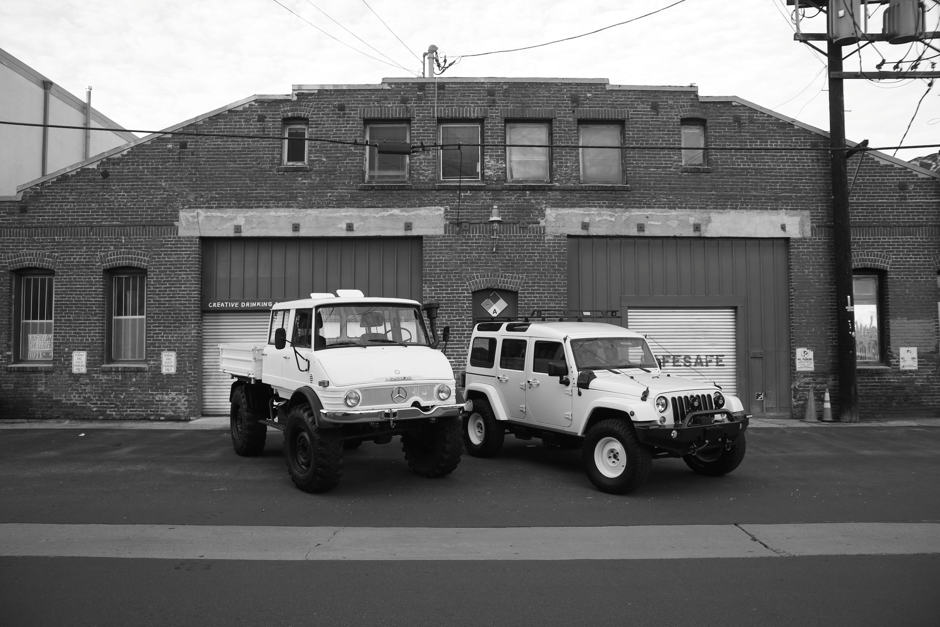 1979 Mercedes-Benz Unimog DOKA White FINE ART PRINT