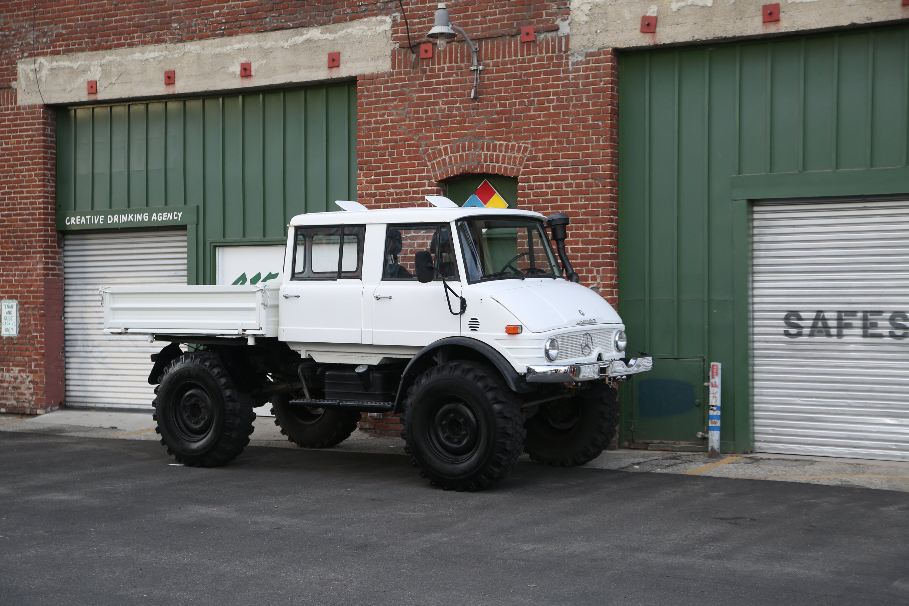 1979 Mercedes-Benz Unimog DOKA White FINE ART PRINT