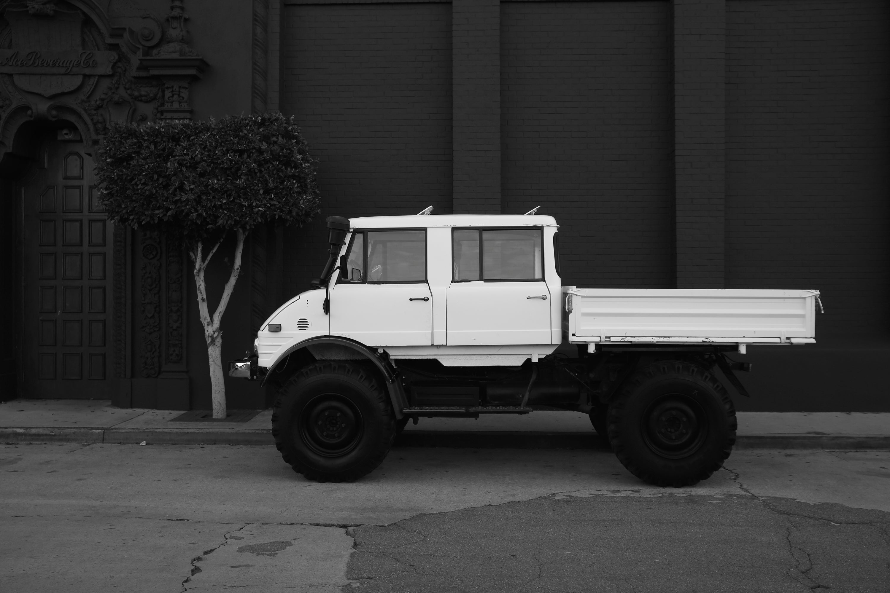 1979 Mercedes-Benz Unimog DOKA White FINE ART PRINT