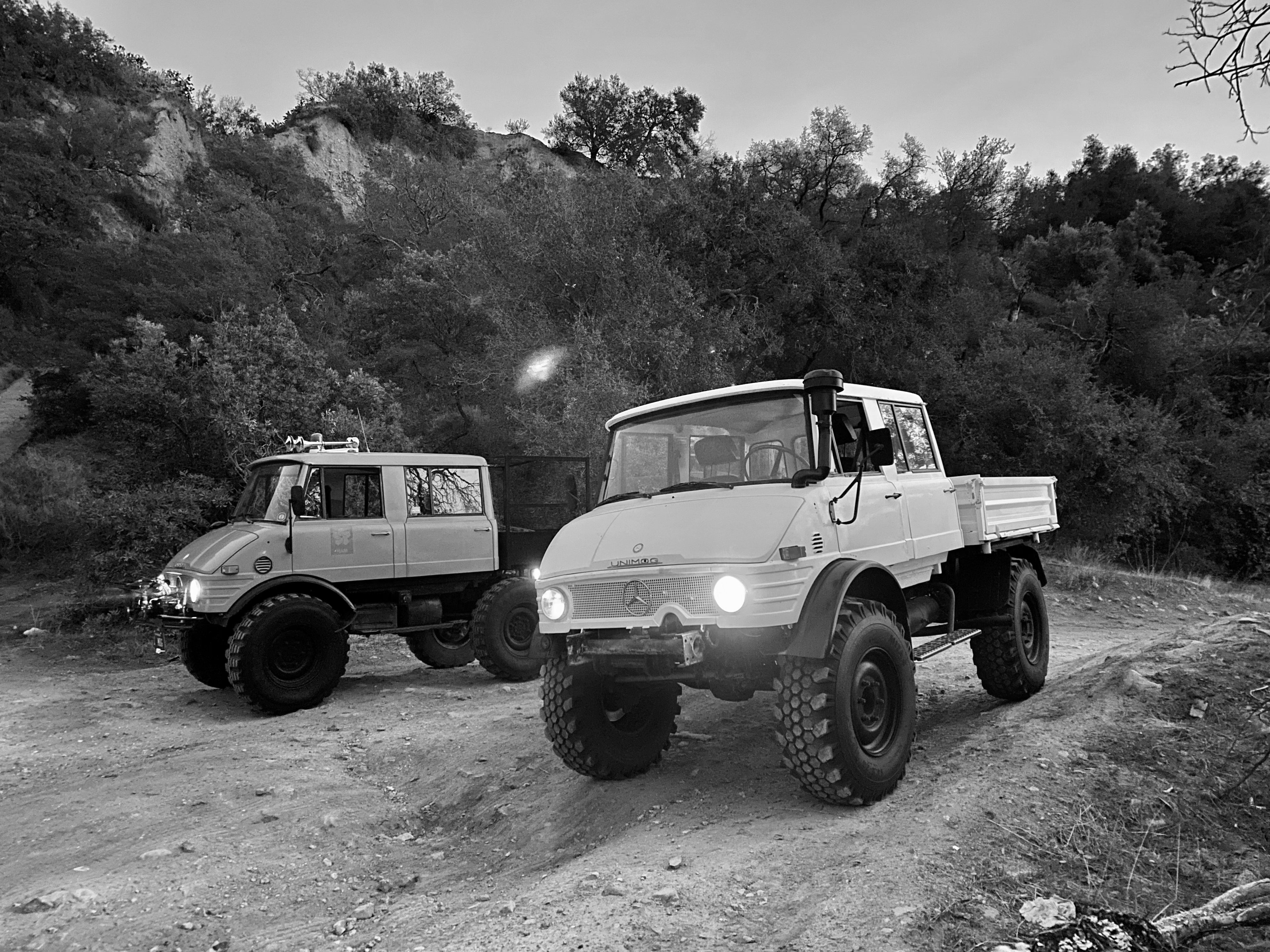 1979 Mercedes-Benz Unimog DOKA Orange FINE ART PRINT