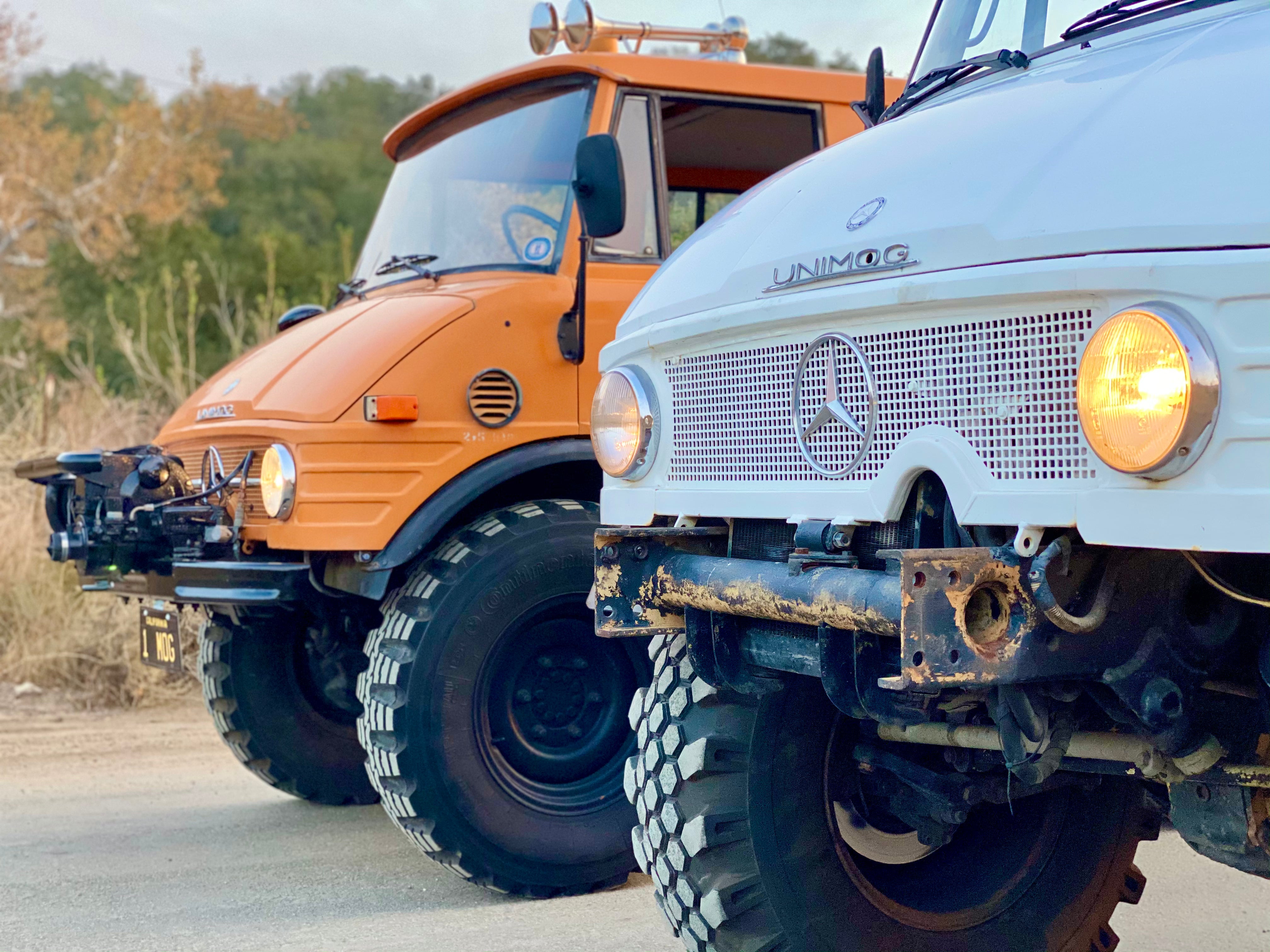 1979 Mercedes-Benz Unimog DOKA Orange FINE ART PRINT